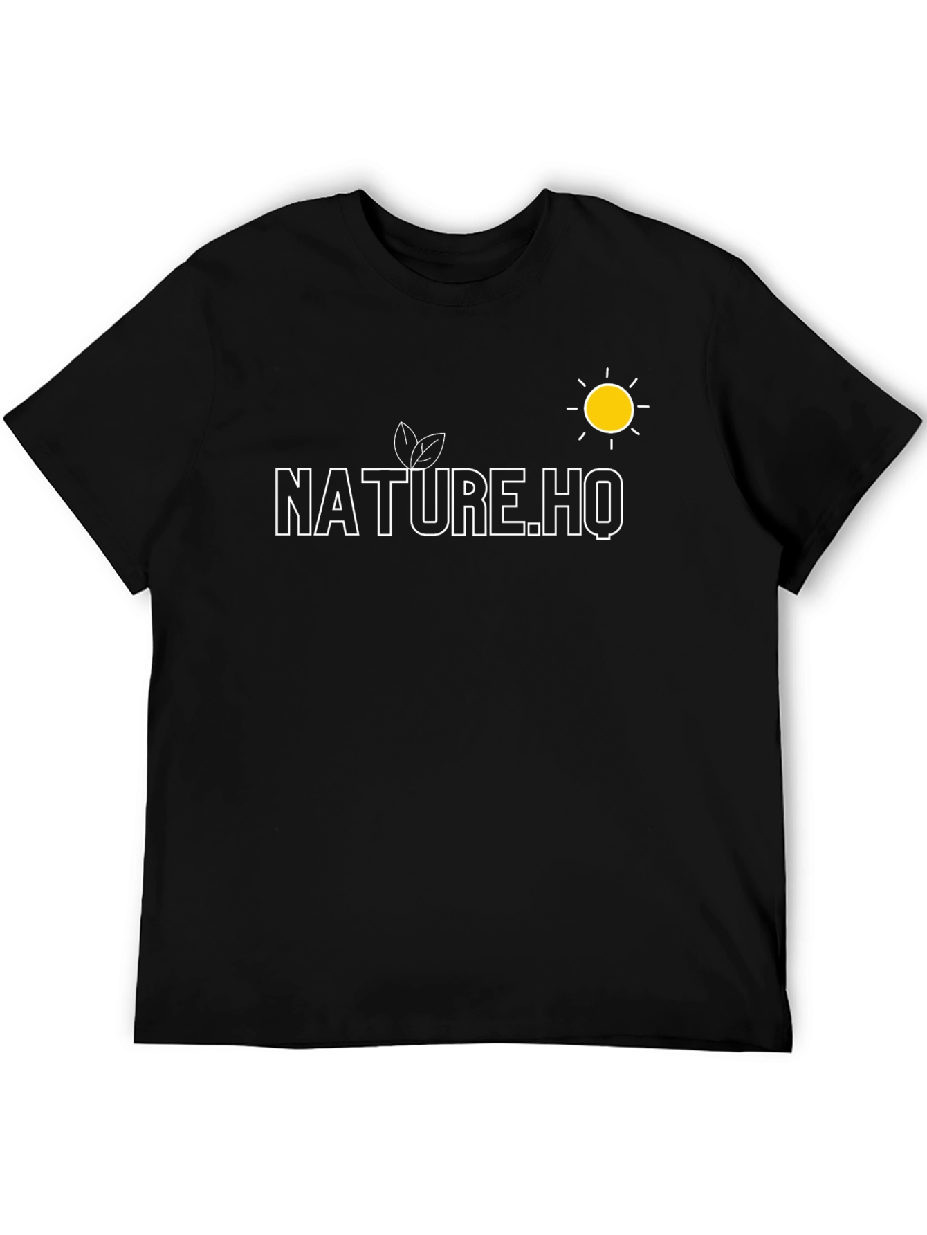 Nature.HQ Black Graphic Tee