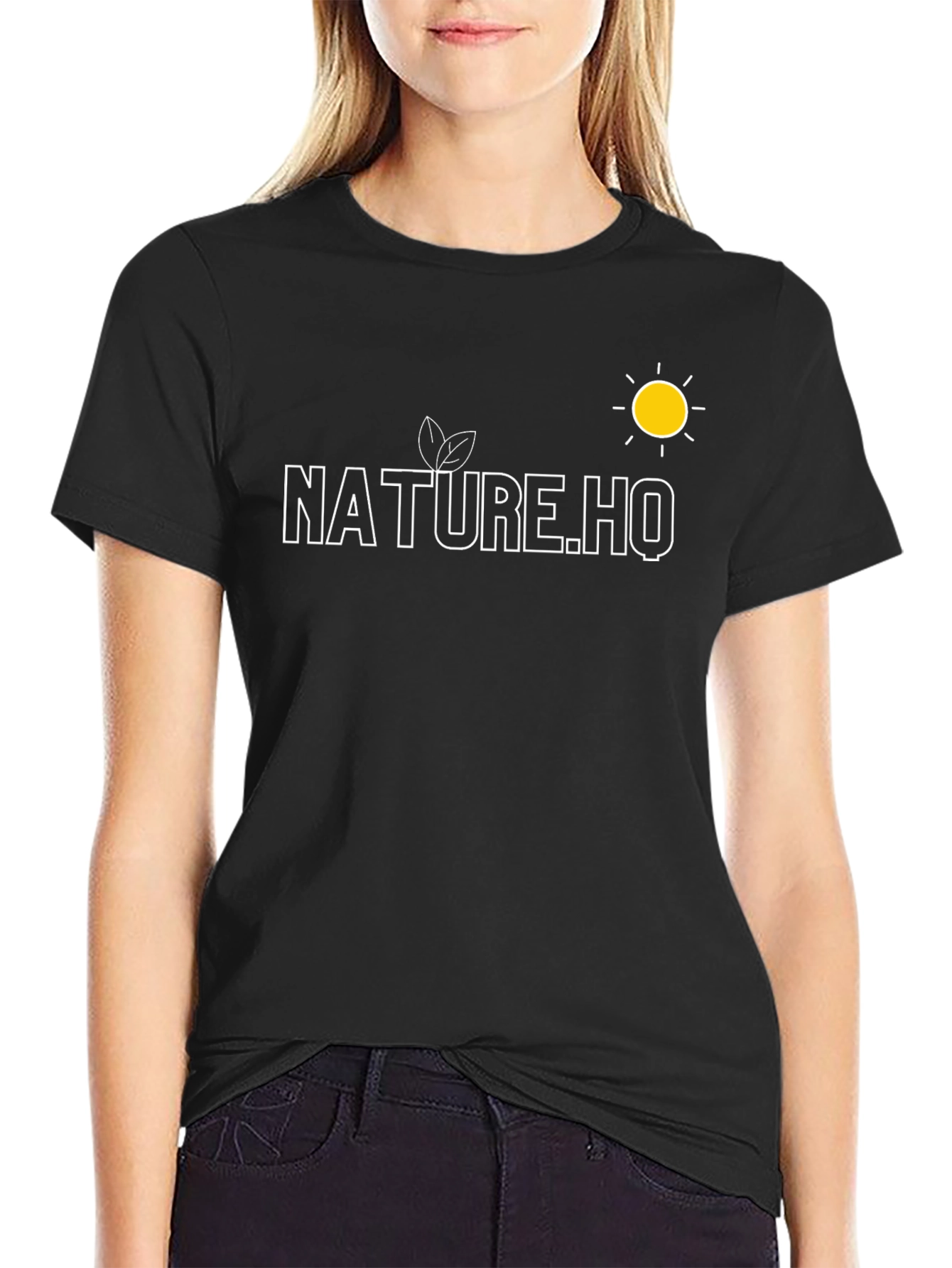 Nature.HQ Black Graphic Tee
