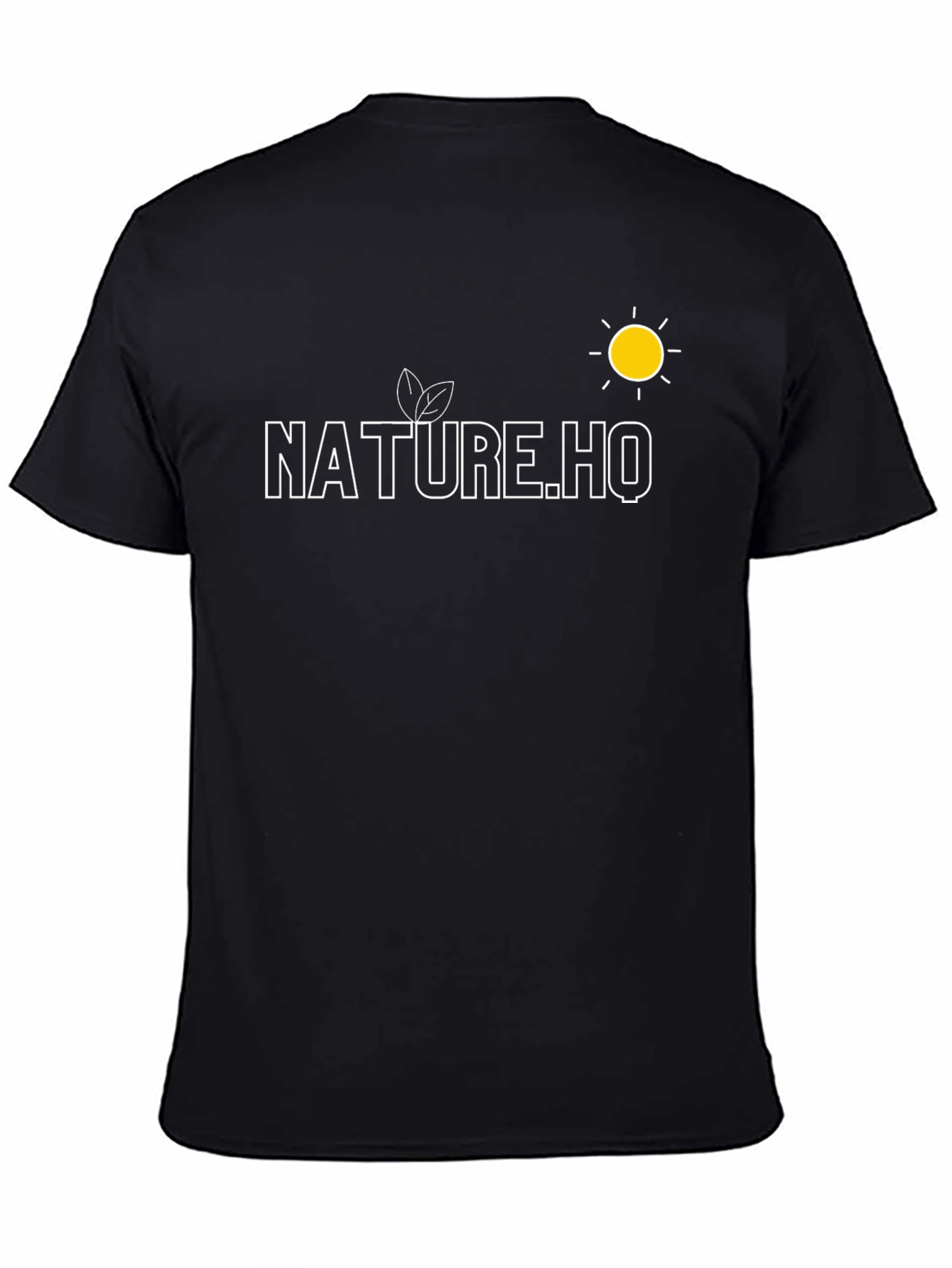 Nature.HQ Black Graphic Tee