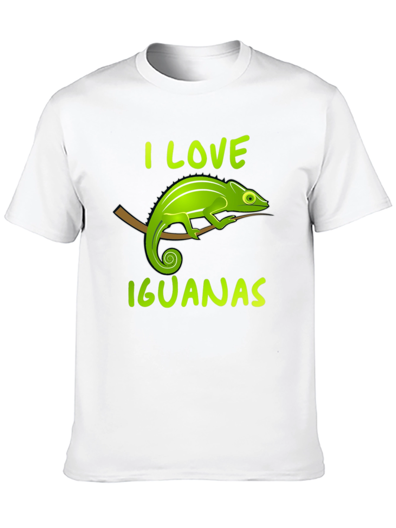 I Love Iguanas Black T-Shirt