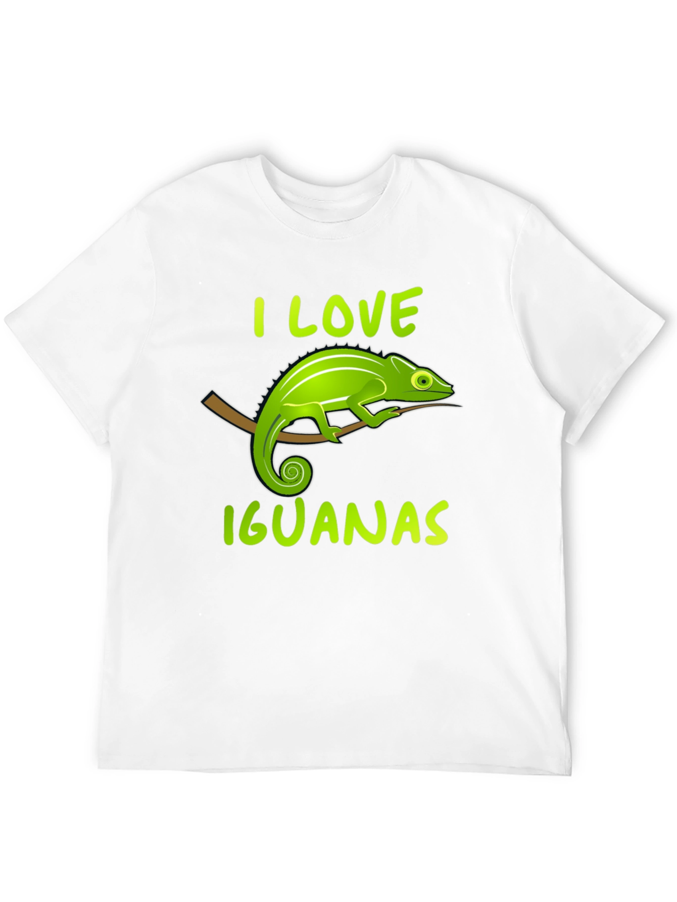 I Love Iguanas Black T-Shirt