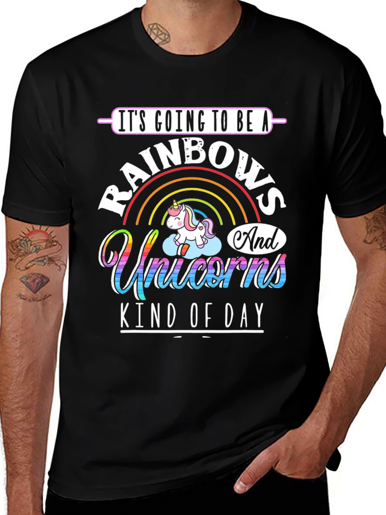 Rainbows and Unicorns Graphic T-Shirt