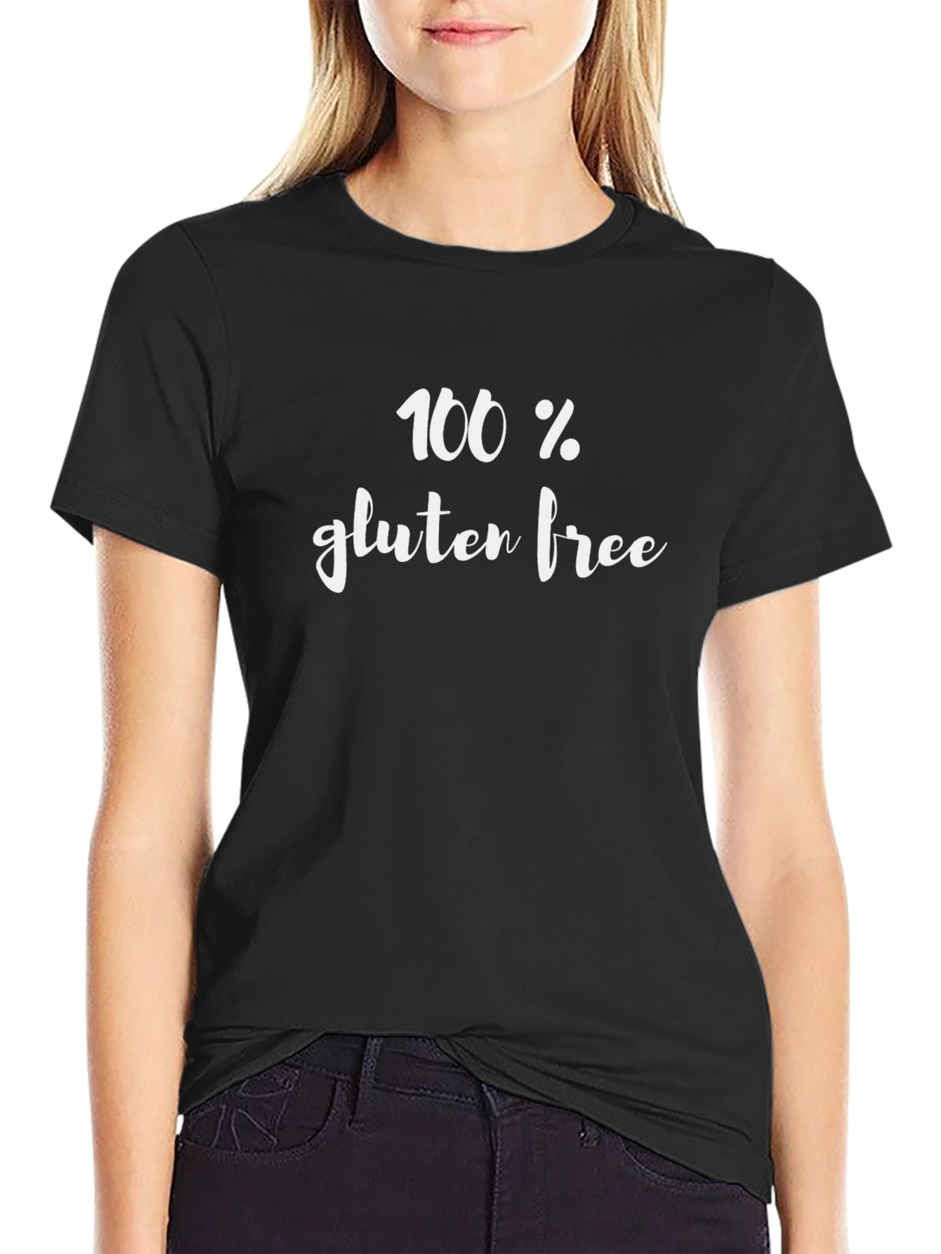 100% Gluten Free Black T-Shirt