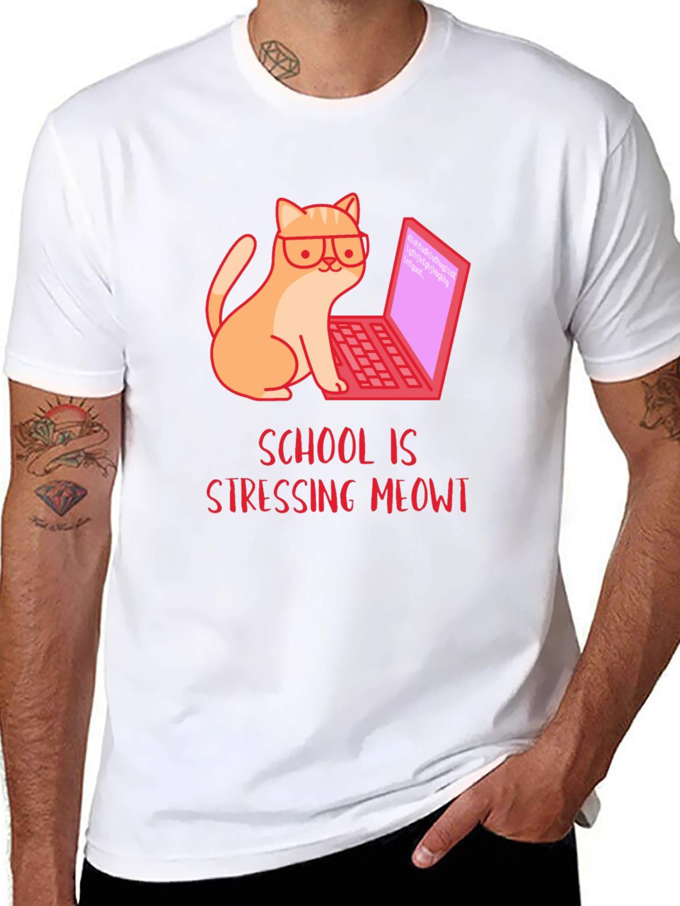 Stressed Meowt T-Shirt - Cat Lover Gift