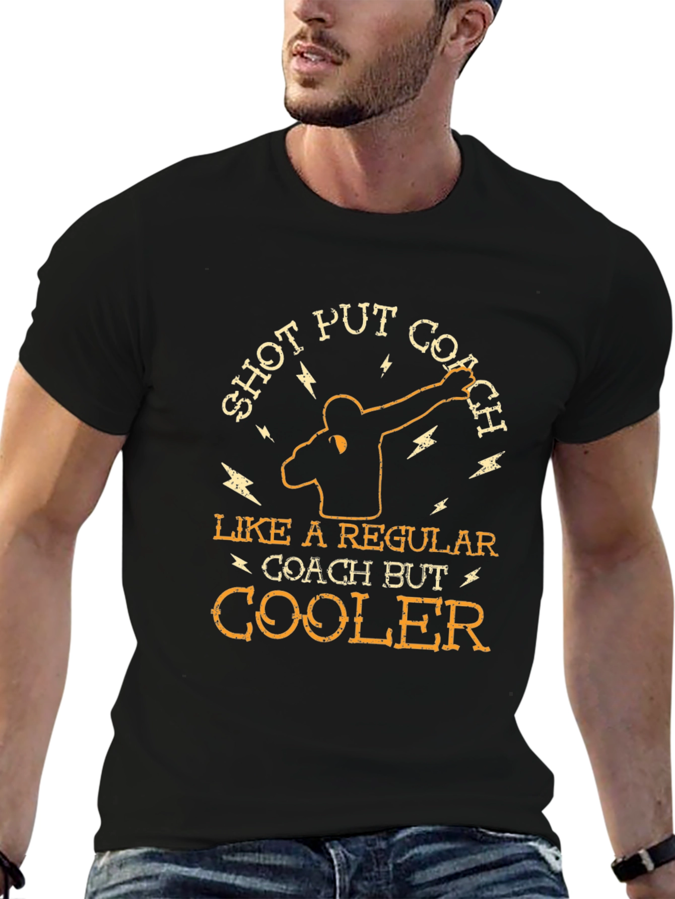 Shot Put Coach T-Shirt - Cool Unique Design