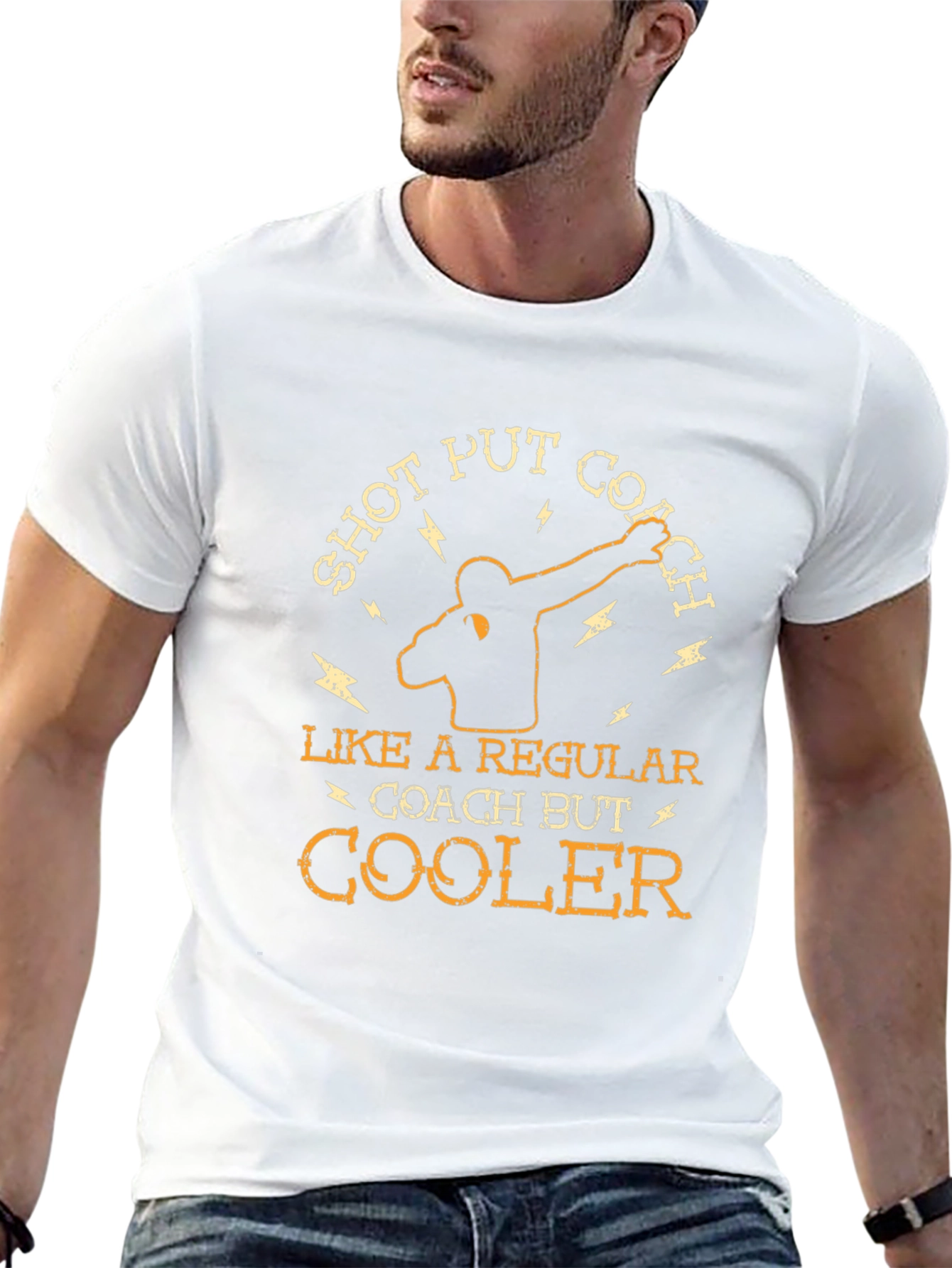 Shot Put Coach T-Shirt - Cool Unique Design