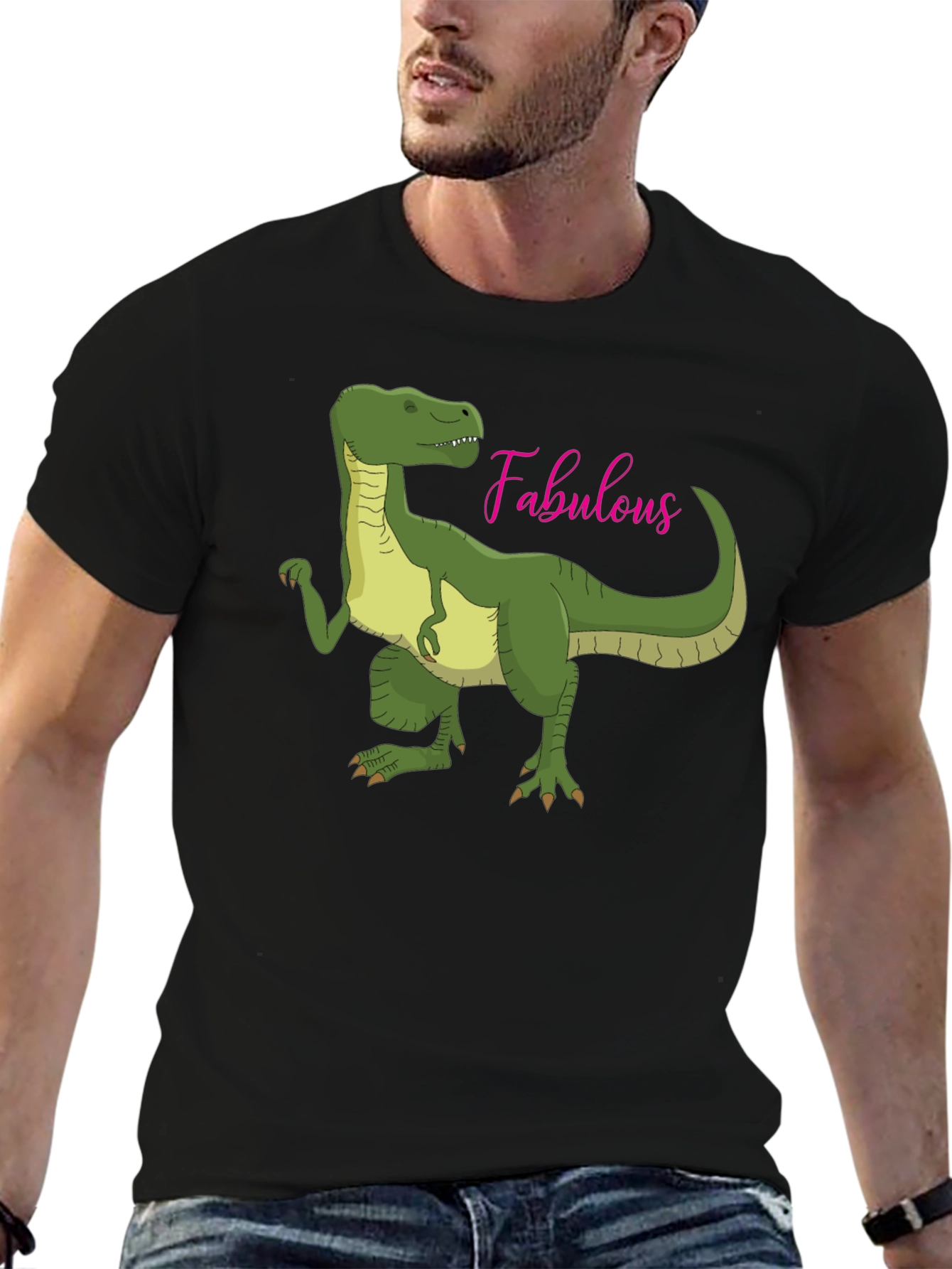 Fabulous Dinosaur Graphic T-Shirt