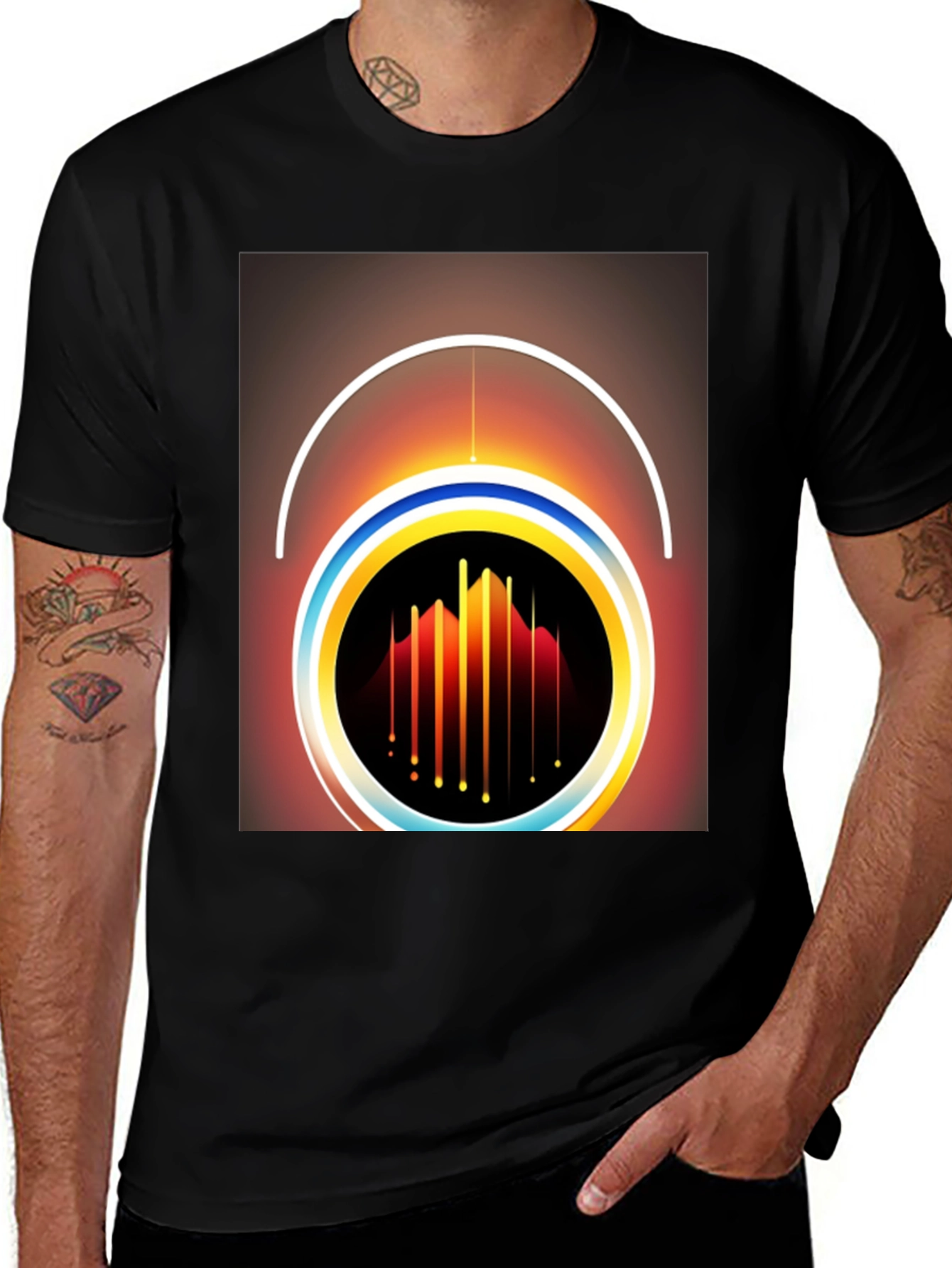 Abstract Graphic Tee - Modern Art Shirt