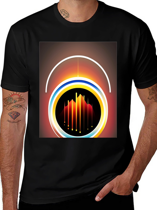 Abstract Graphic Tee - Modern Art Shirt