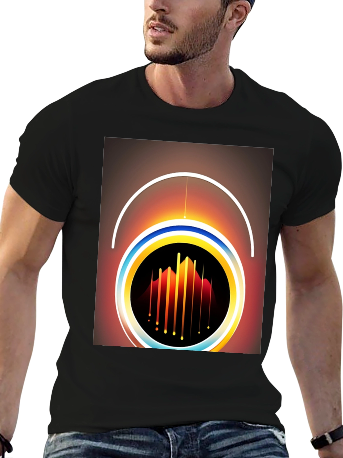 Abstract Graphic Tee - Modern Art Shirt