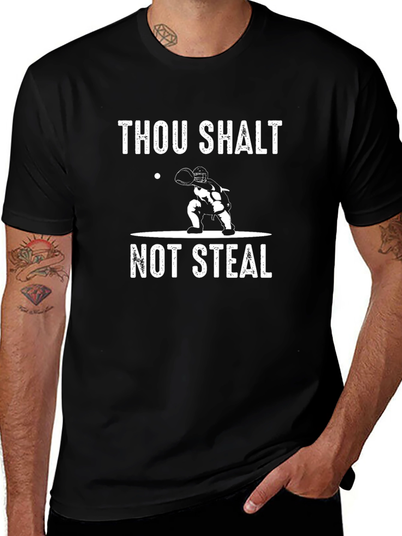 Thou Shalt Not Steal Baseball Graphic Tee