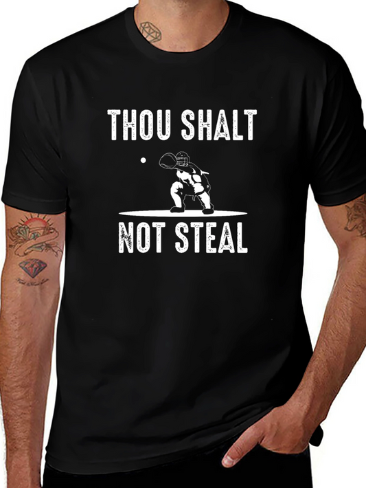 Thou Shalt Not Steal Baseball Graphic Tee