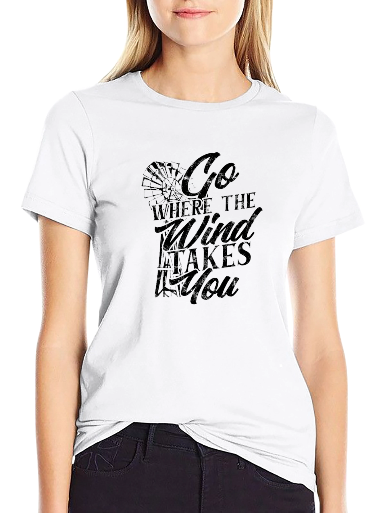 Go Where The Wind Takes You Graphic Tee