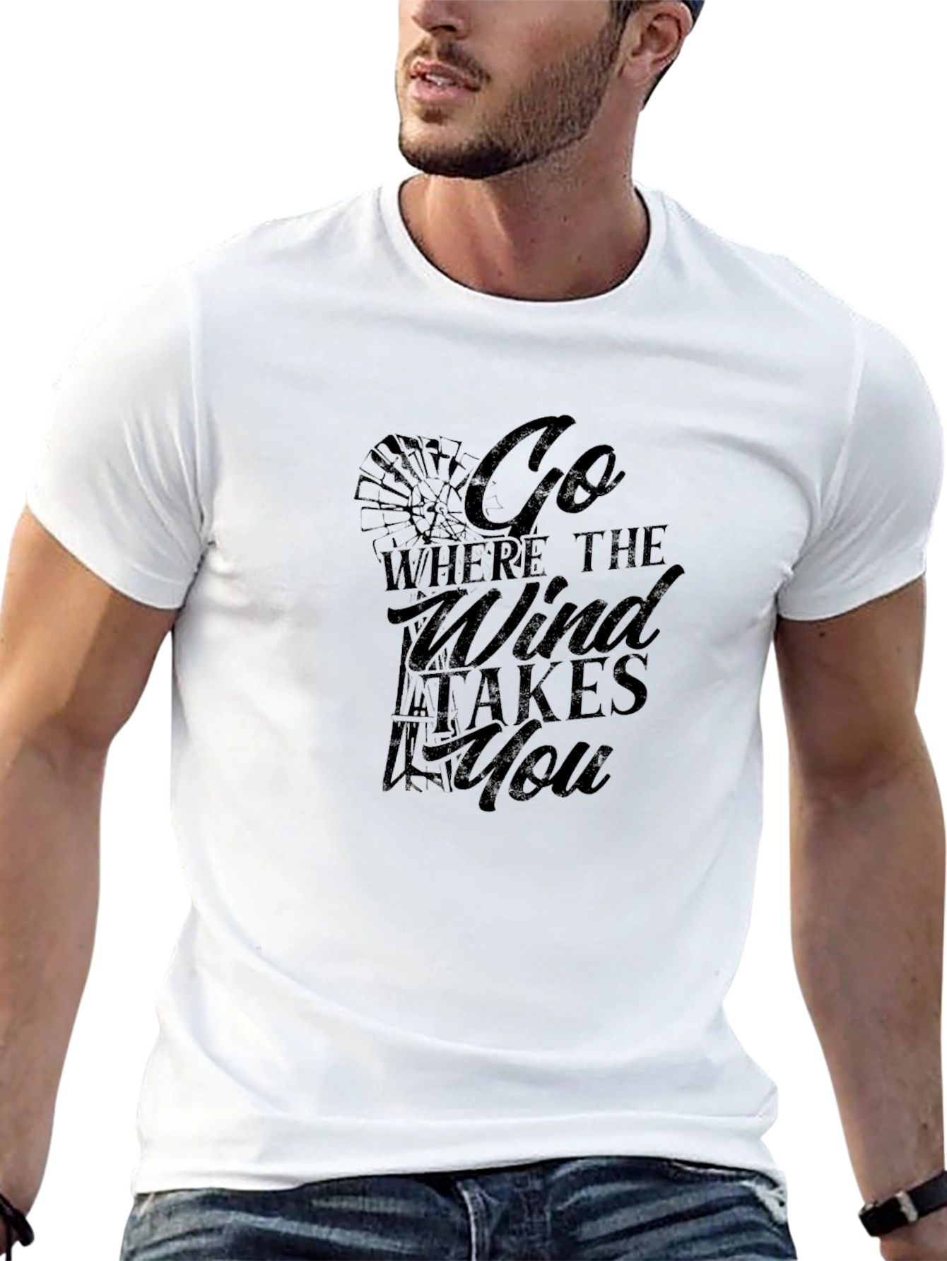 Go Where The Wind Takes You Graphic Tee