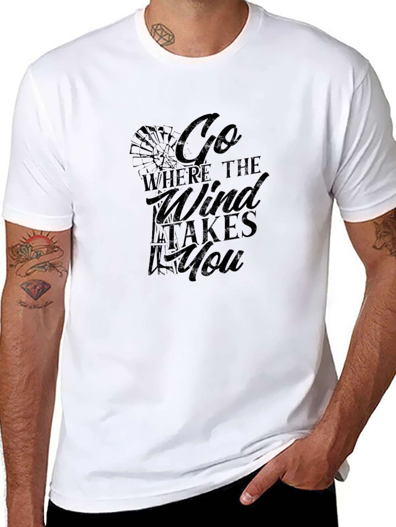 Go Where The Wind Takes You Graphic Tee