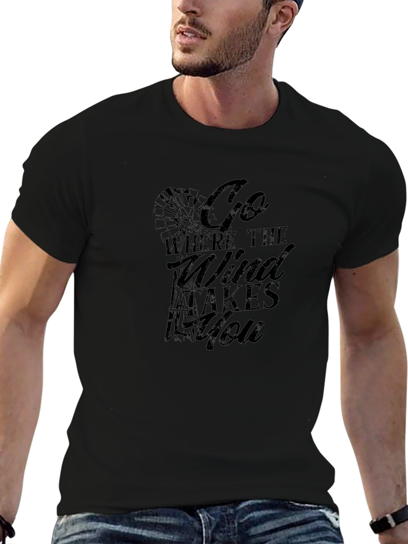 Go Where The Wind Takes You Graphic Tee