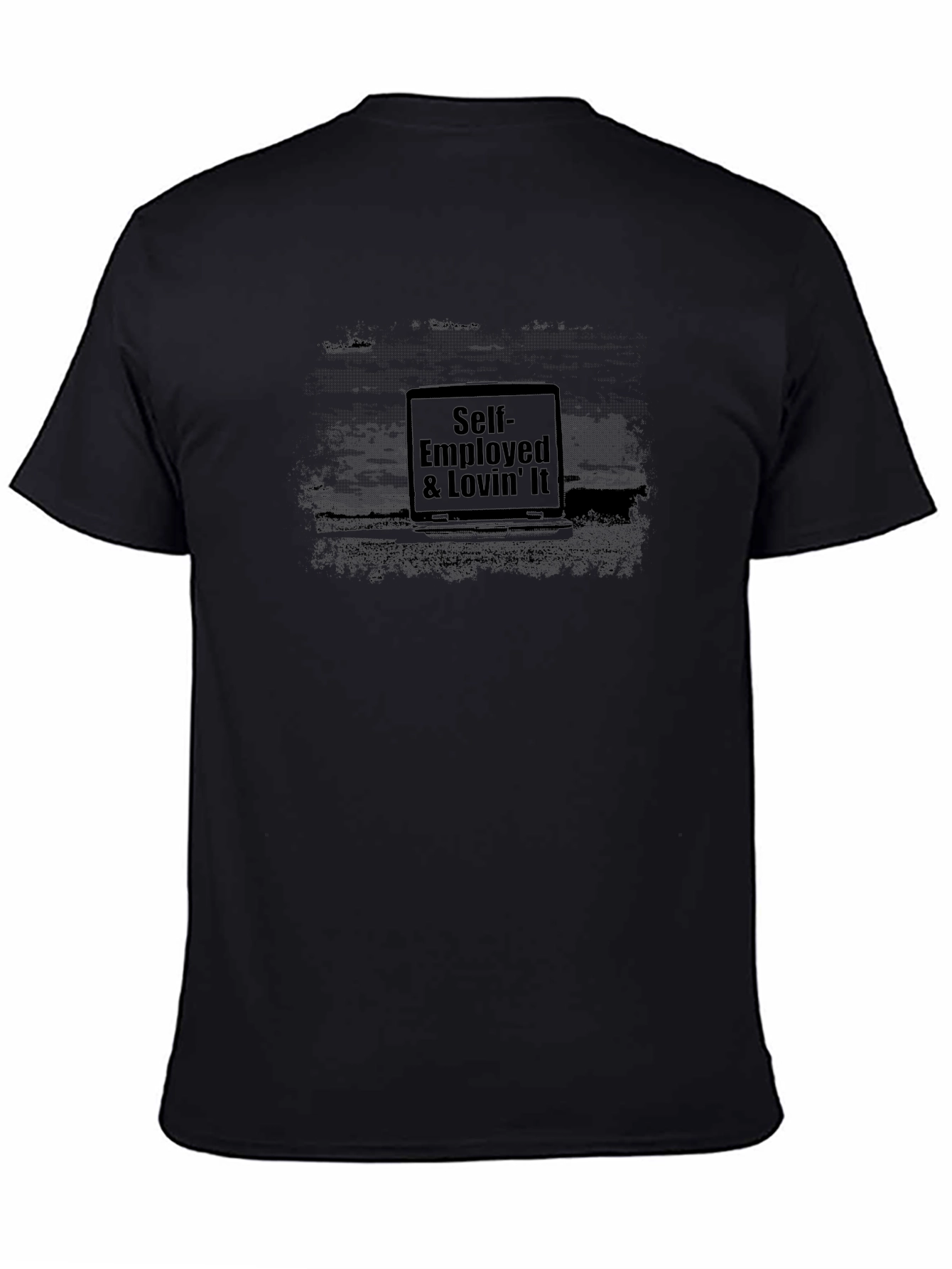 Self-Employed & Lovin It Black T-Shirt