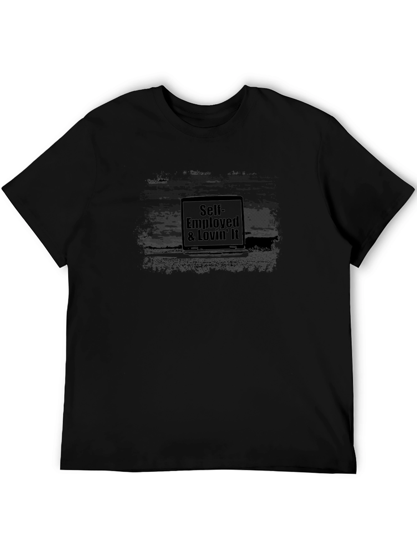 Self-Employed & Lovin It Black T-Shirt