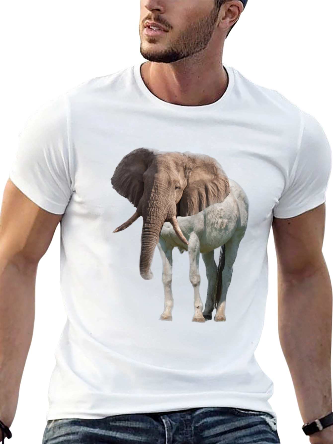 Elephant Horse Graphic Tee