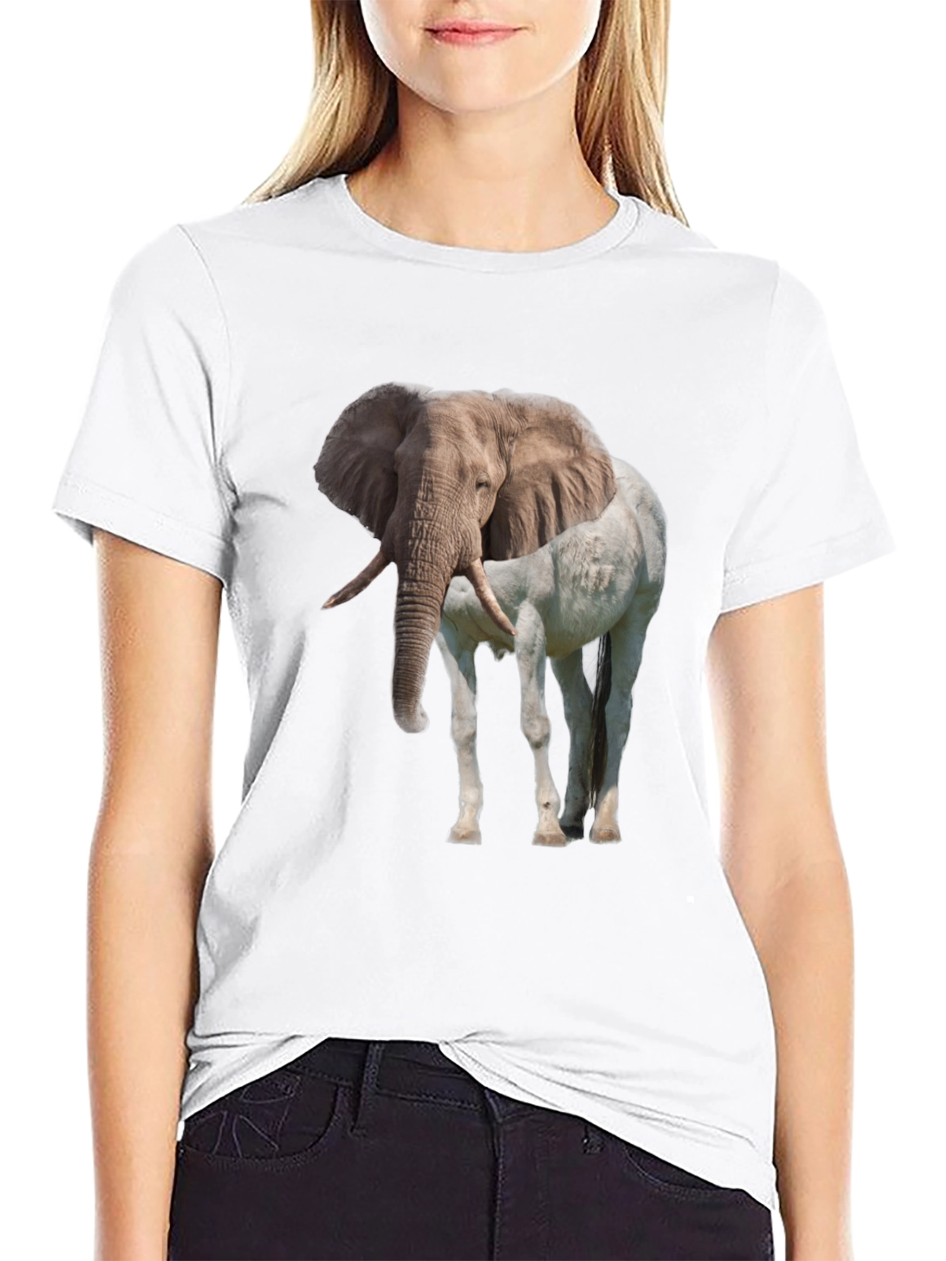 Elephant Horse Graphic Tee