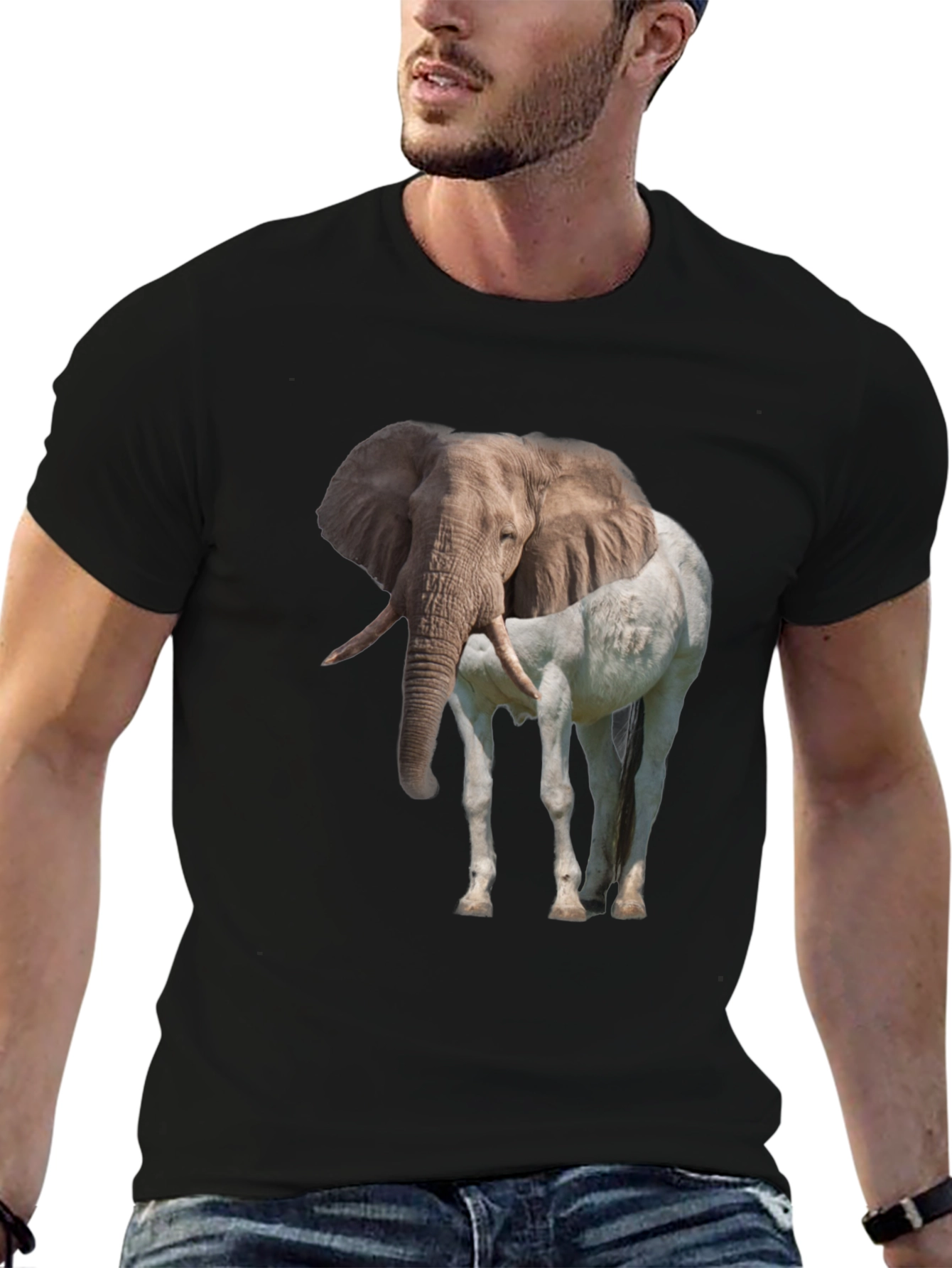 Elephant Horse Graphic Tee