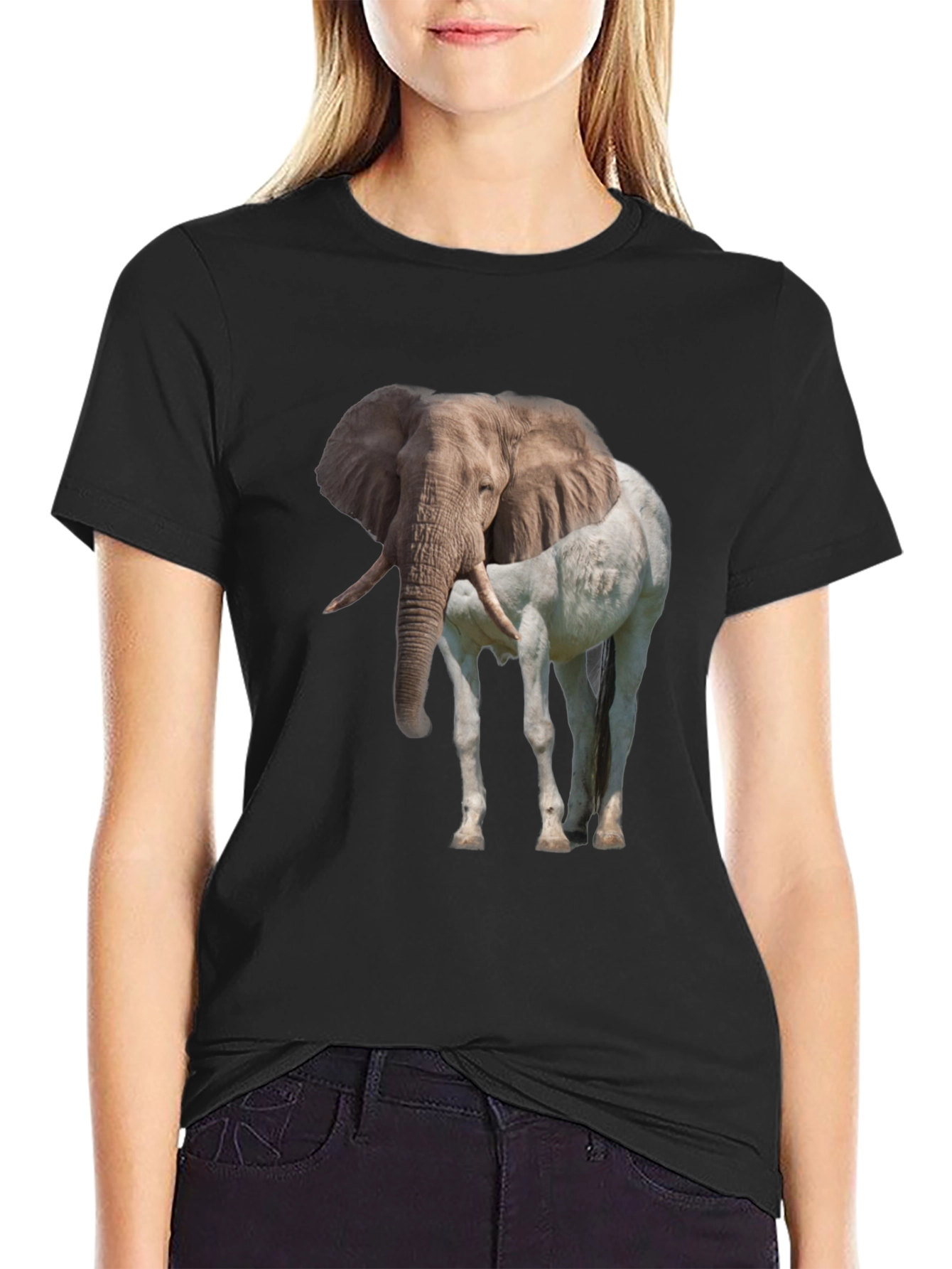 Elephant Horse Graphic Tee