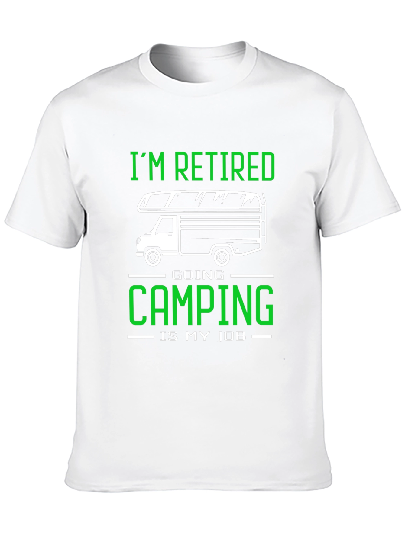Im Retired Camping T-Shirt - Black Graphic Tee