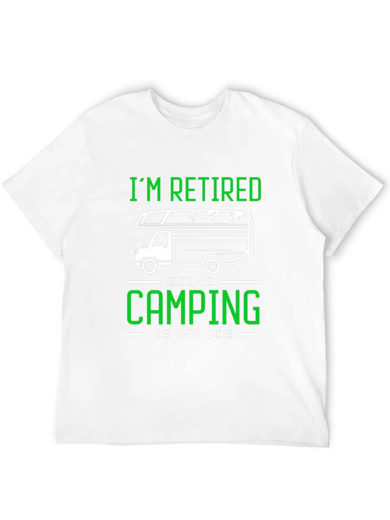 Im Retired Camping T-Shirt - Black Graphic Tee
