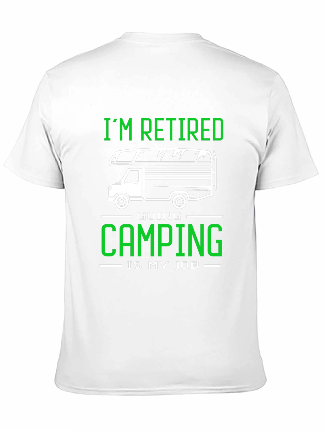Im Retired Camping T-Shirt - Black Graphic Tee