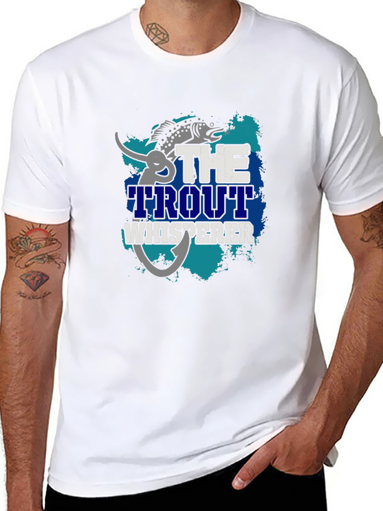 Trout Whisperer Graphic Tee - Fishing Lover Gift