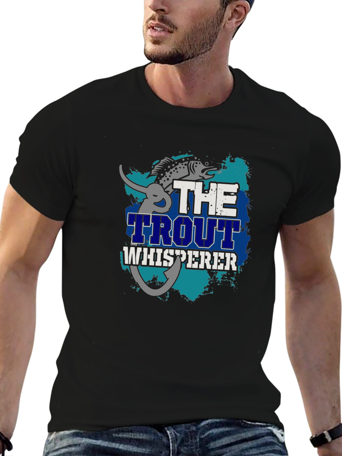 Trout Whisperer Graphic Tee - Fishing Lover Gift