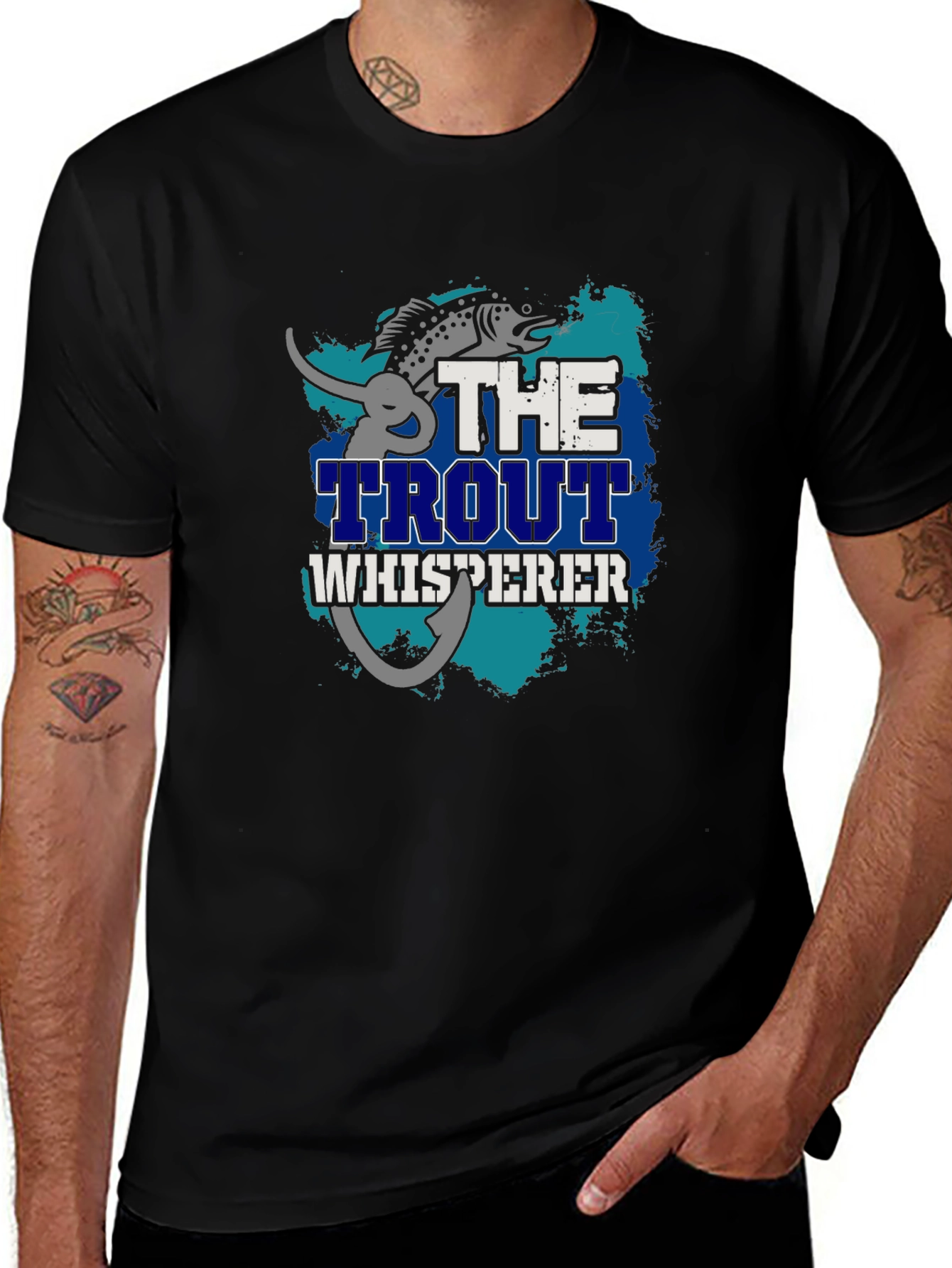 Trout Whisperer Graphic Tee - Fishing Lover Gift