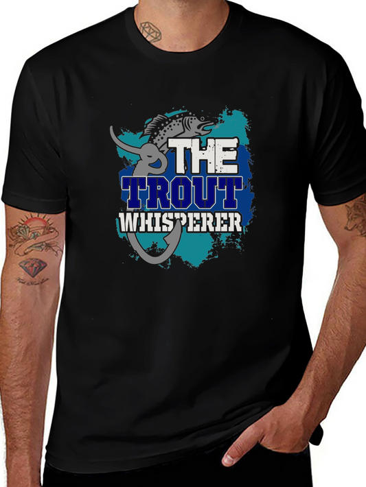 Trout Whisperer Graphic Tee - Fishing Lover Gift