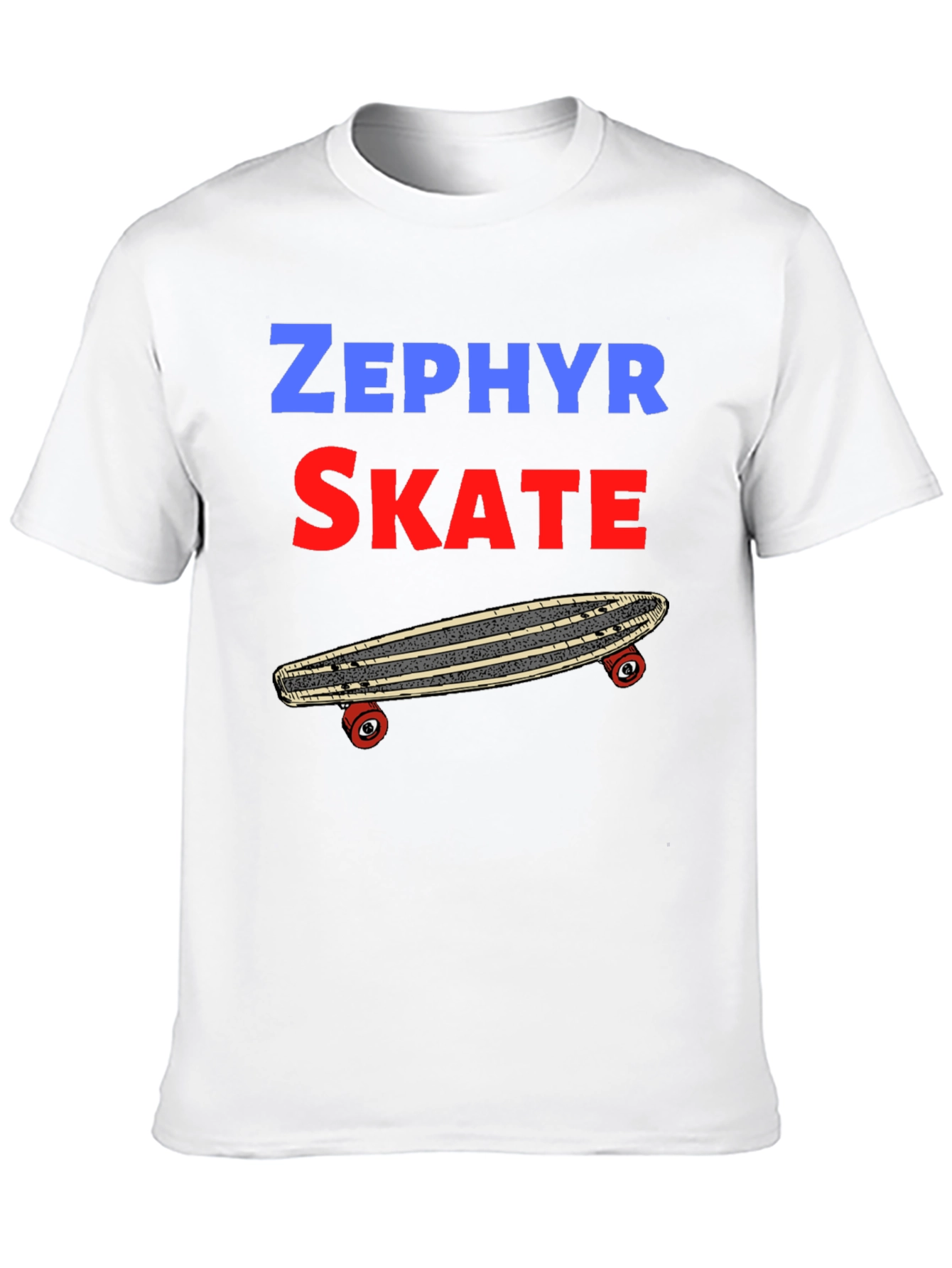 Zephyr Skate T-Shirt: Classic Skateboard Design