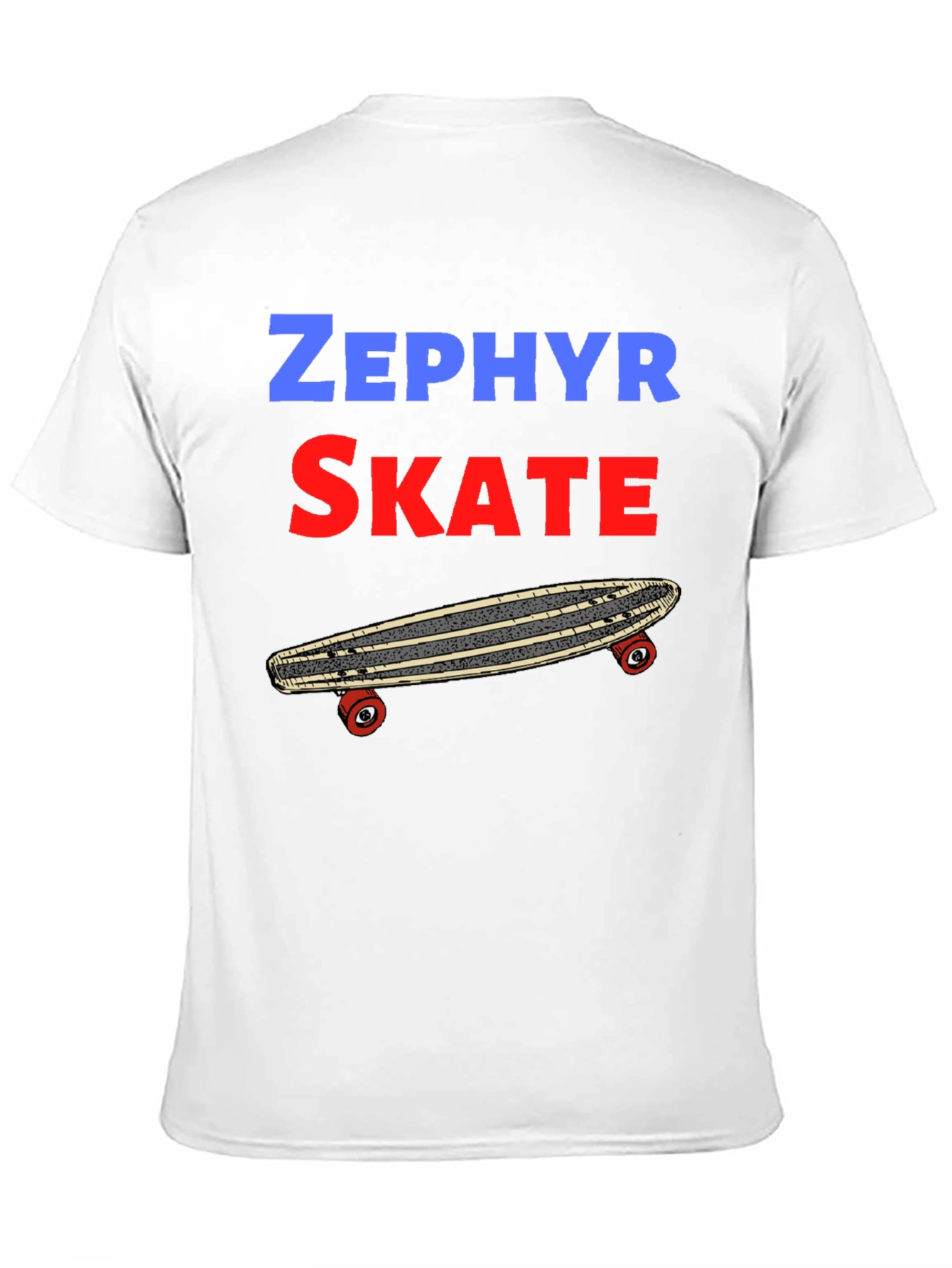 Zephyr Skate T-Shirt: Classic Skateboard Design