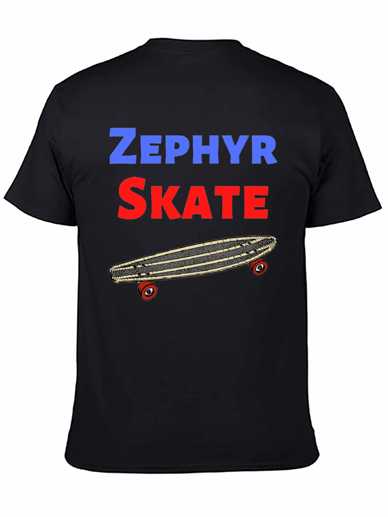 Zephyr Skate T-Shirt: Classic Skateboard Design