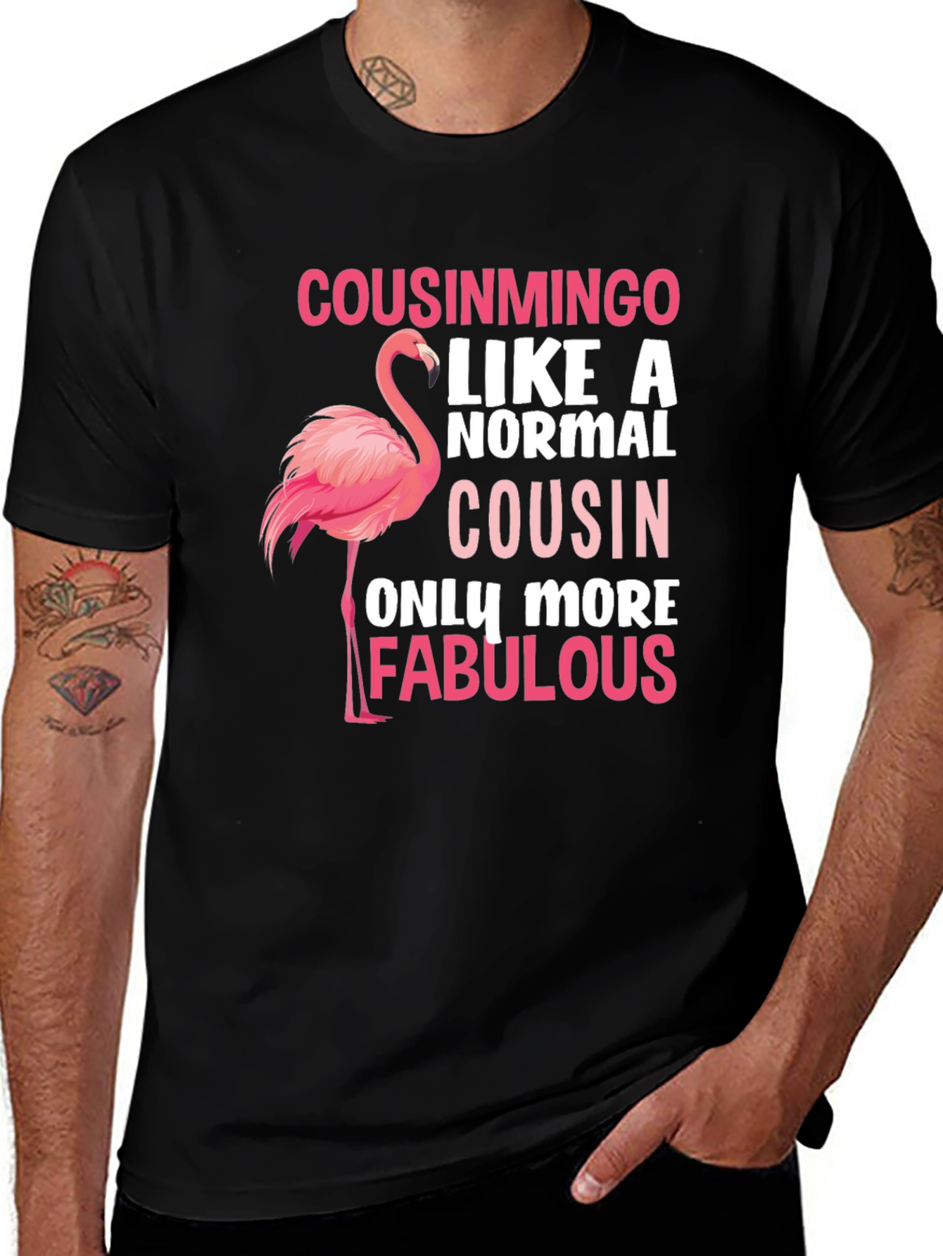 Cousinmingo Flamingo Graphic Tee