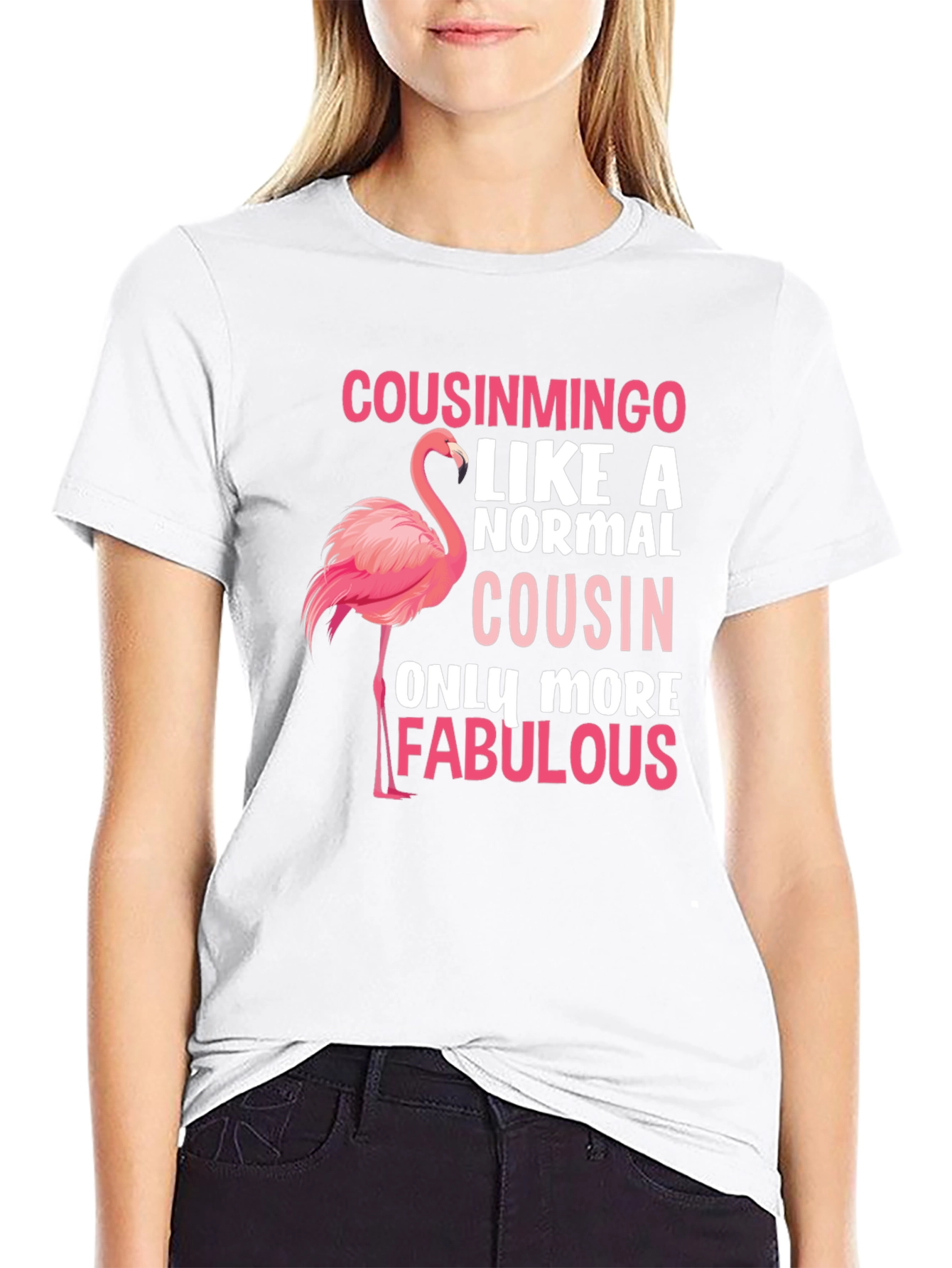 Cousinmingo Flamingo Graphic Tee