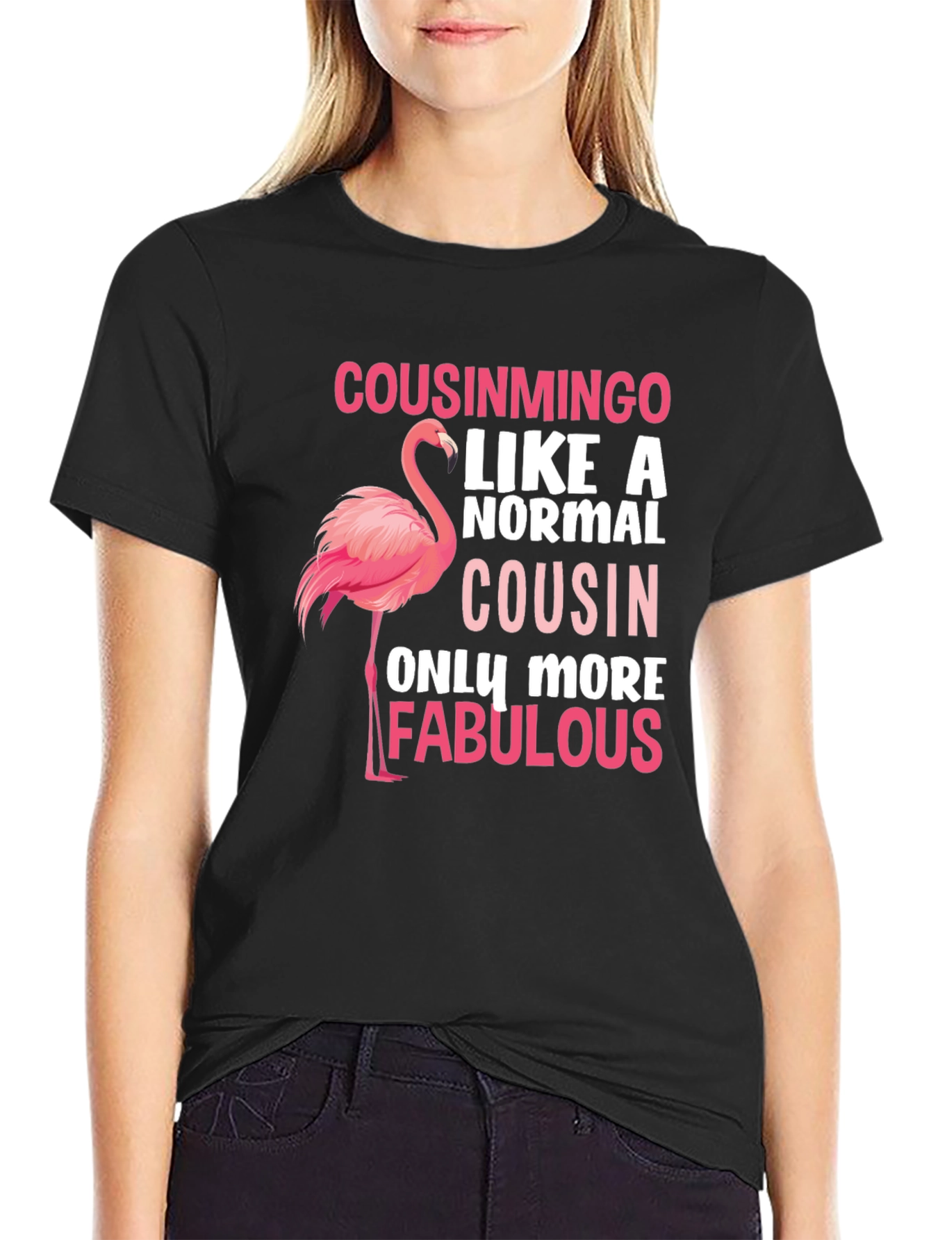 Cousinmingo Flamingo Graphic Tee
