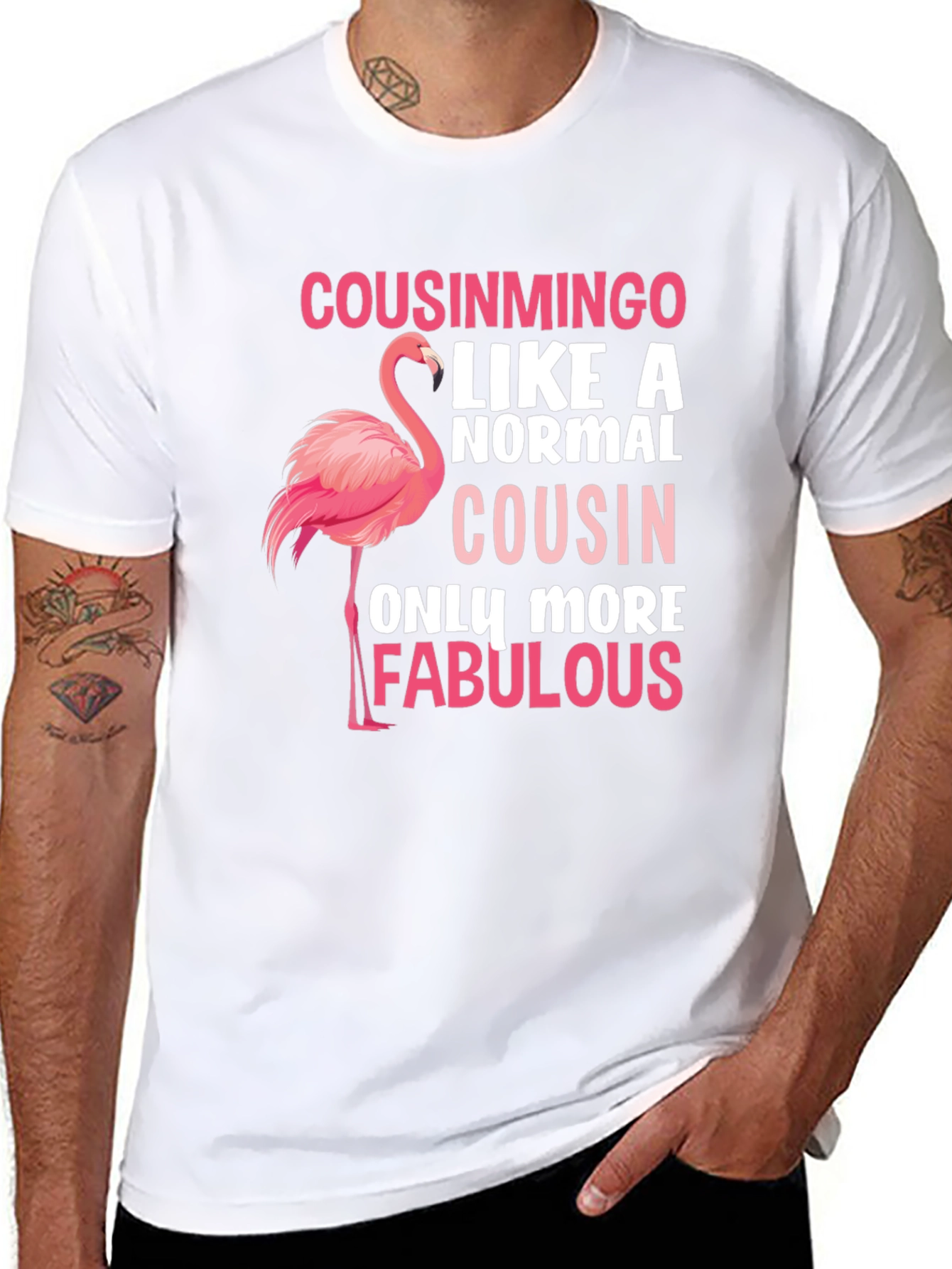 Cousinmingo Flamingo Graphic Tee