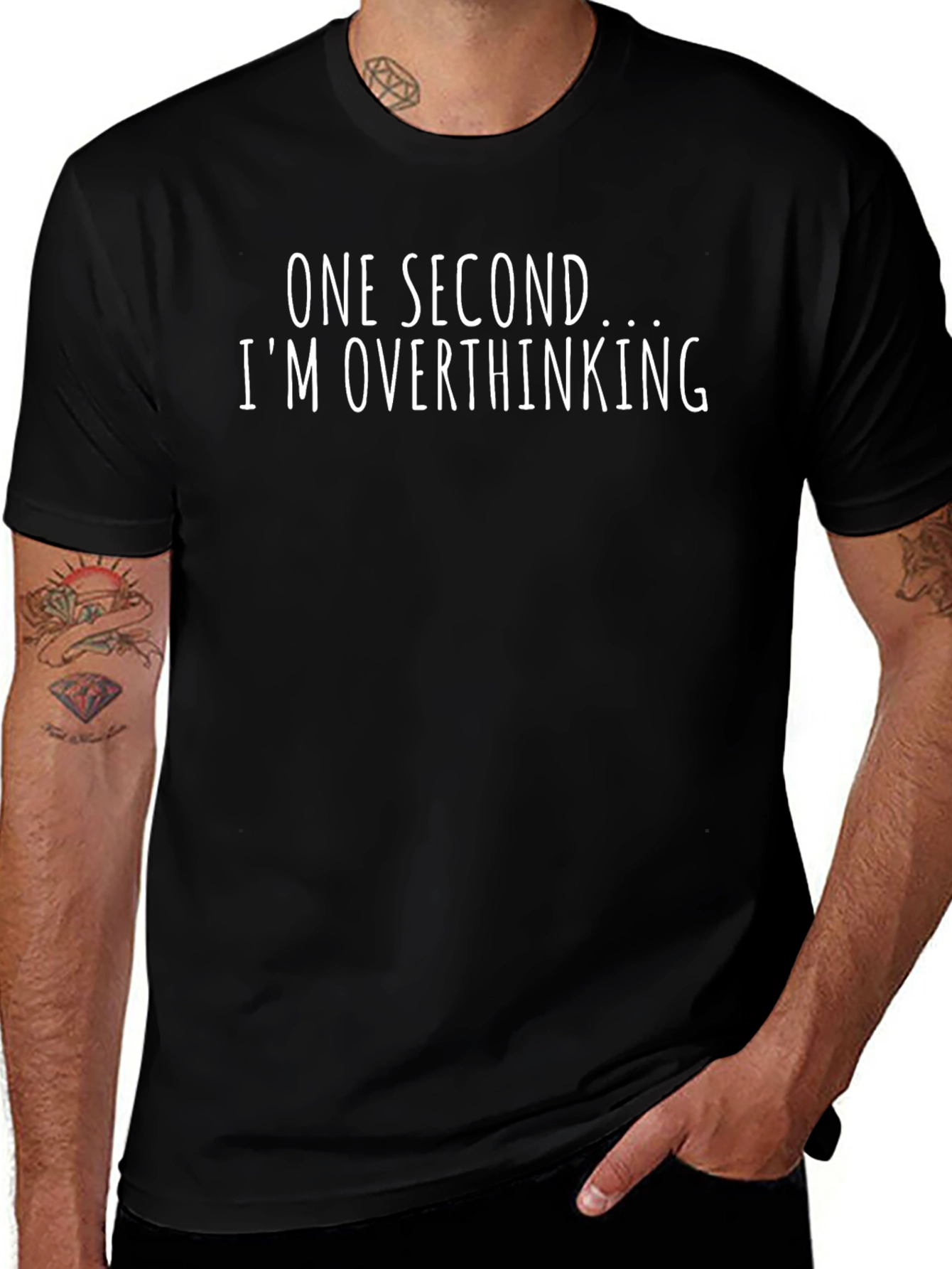 Overthinking T-Shirt - Funny Slogan Tee
