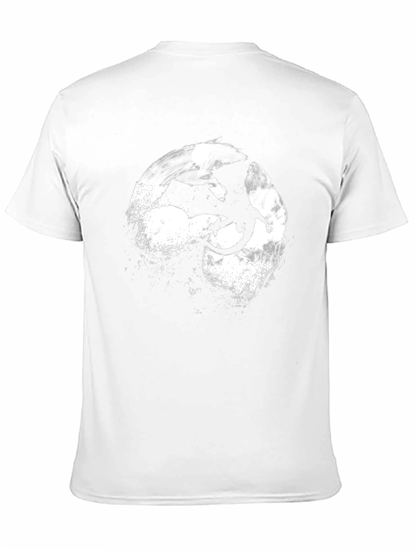 Dragon Silhouette T-Shirt - Black