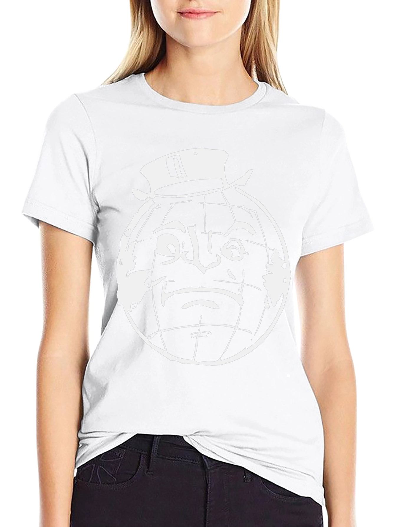 World Face Graphic Tee - Black Cotton Shirt