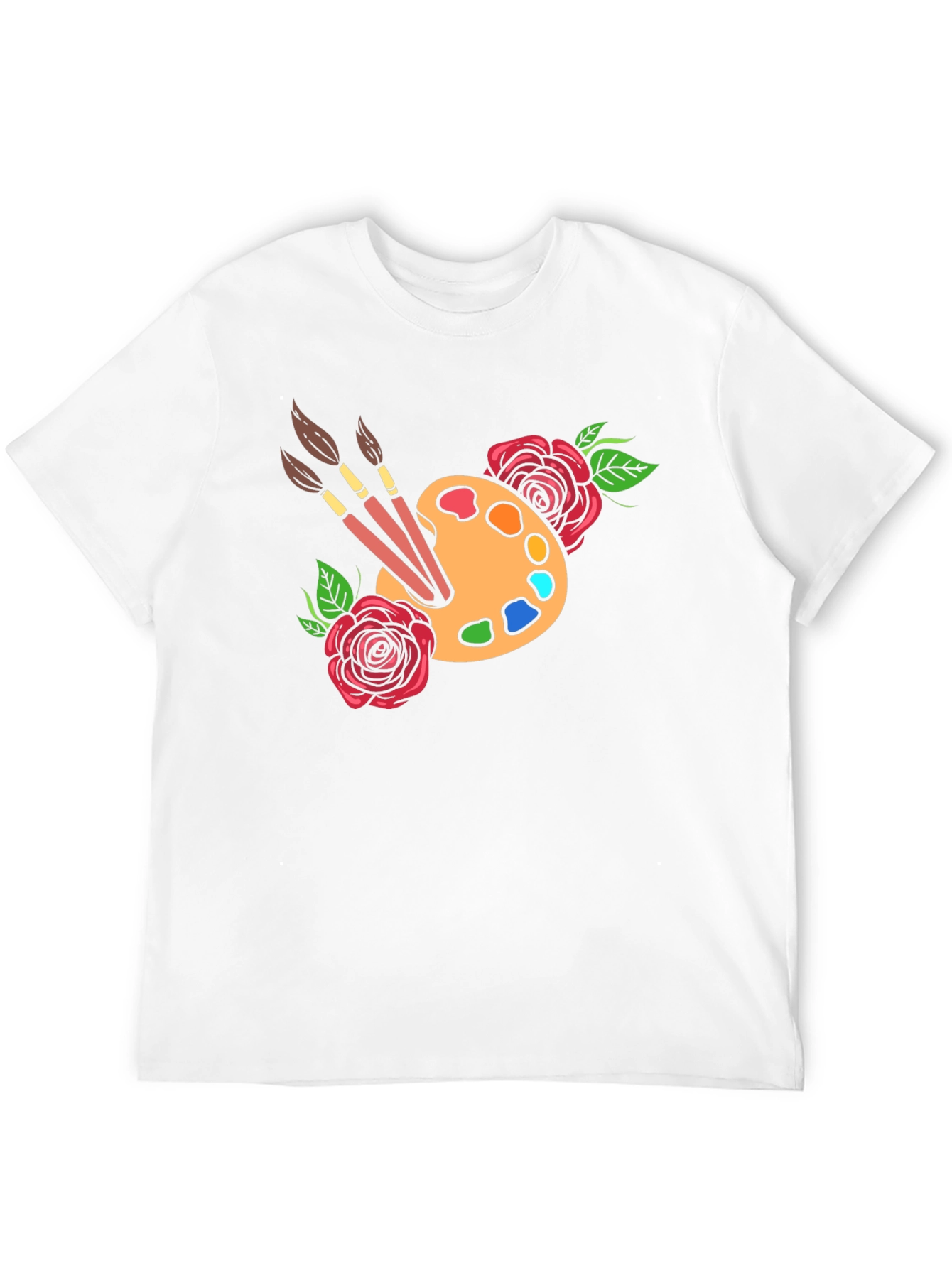 Artist Palette T-Shirt - Floral Painter Tee