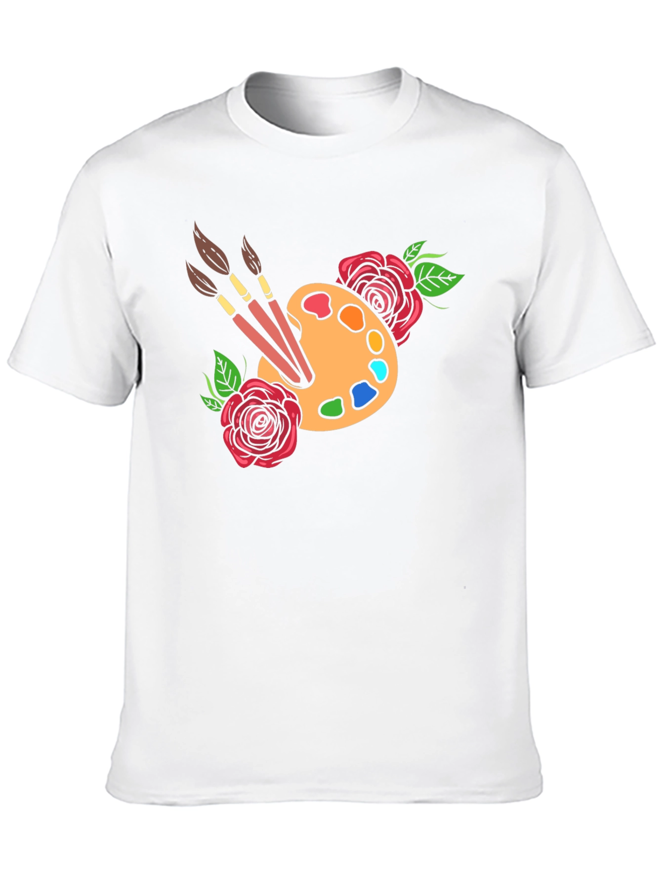 Artist Palette T-Shirt - Floral Painter Tee