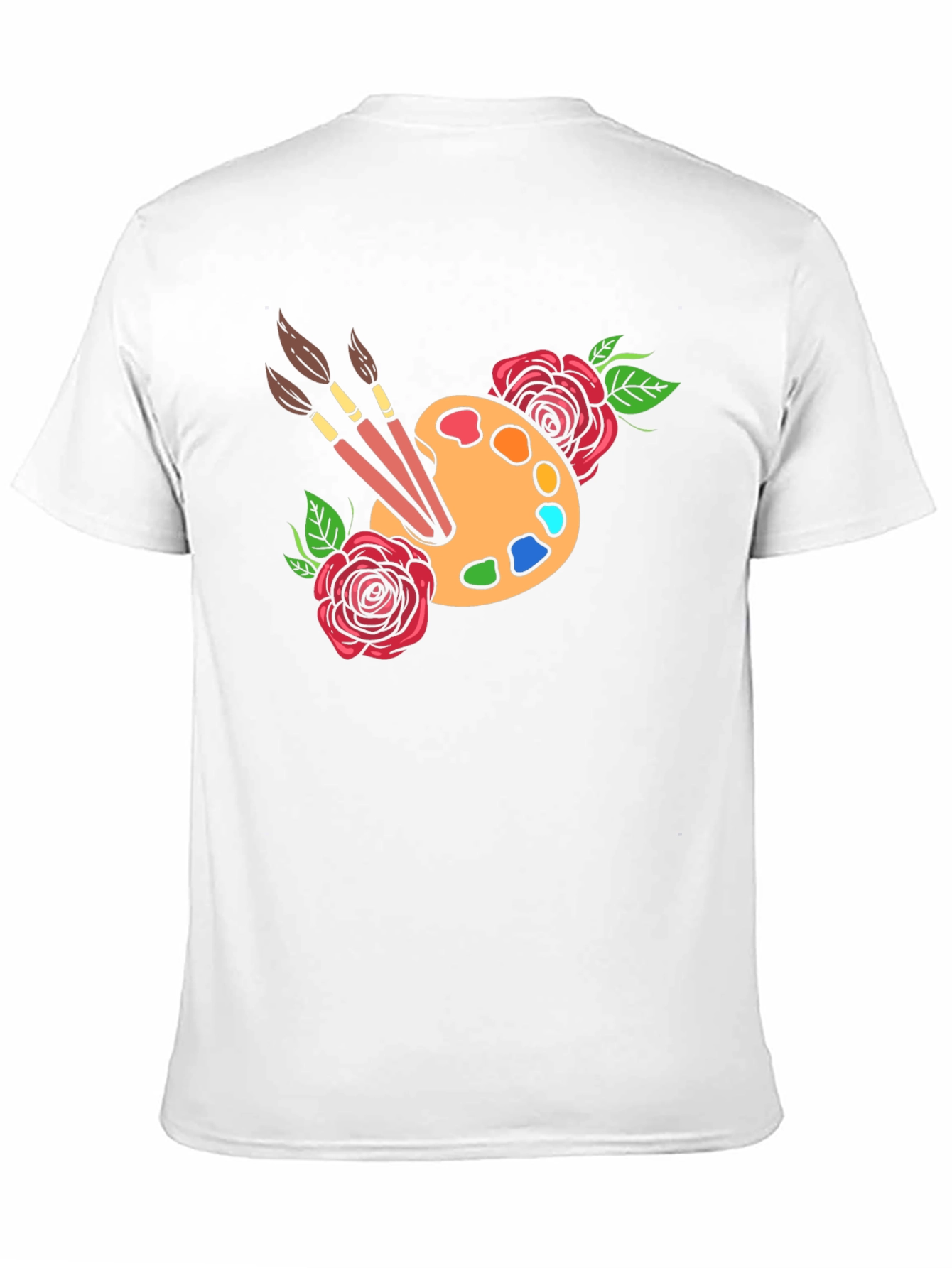 Artist Palette T-Shirt - Floral Painter Tee