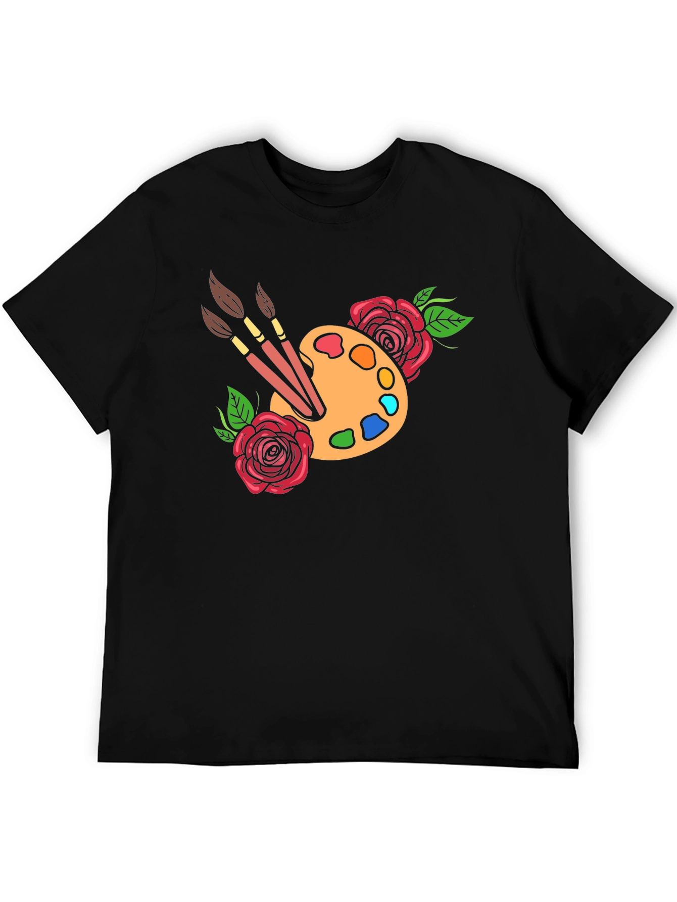Artist Palette T-Shirt - Floral Painter Tee