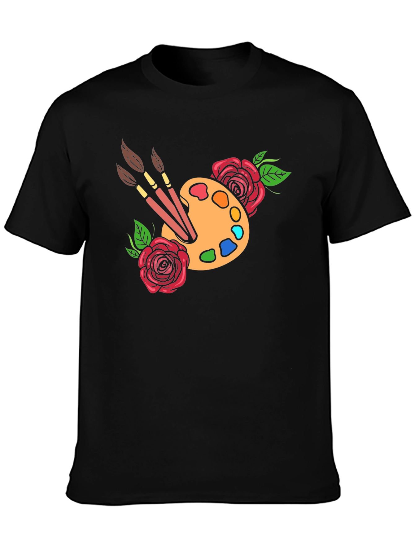 Artist Palette T-Shirt - Floral Painter Tee
