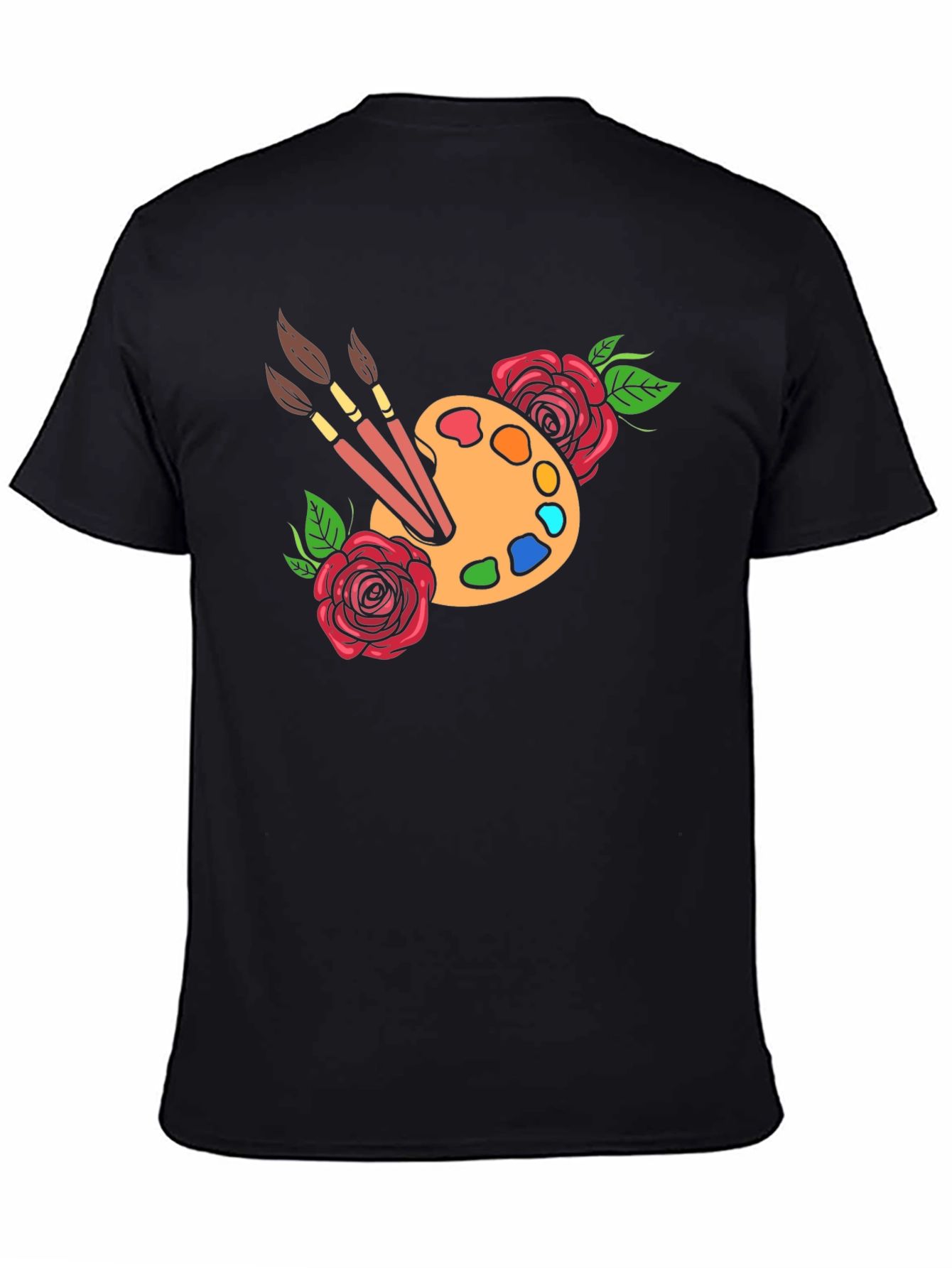 Artist Palette T-Shirt - Floral Painter Tee