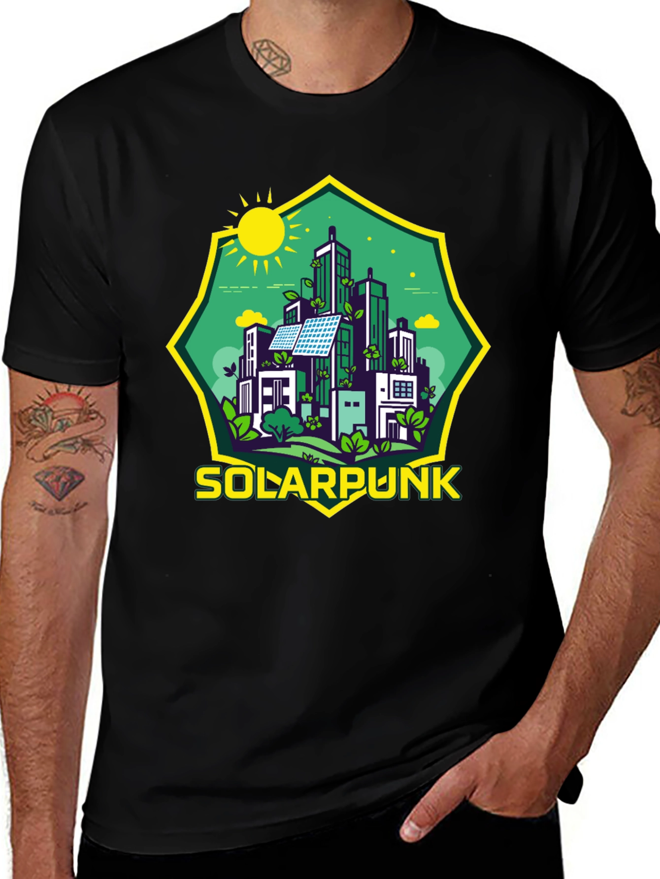 Eco-Friendly Solarpunk T-Shirt